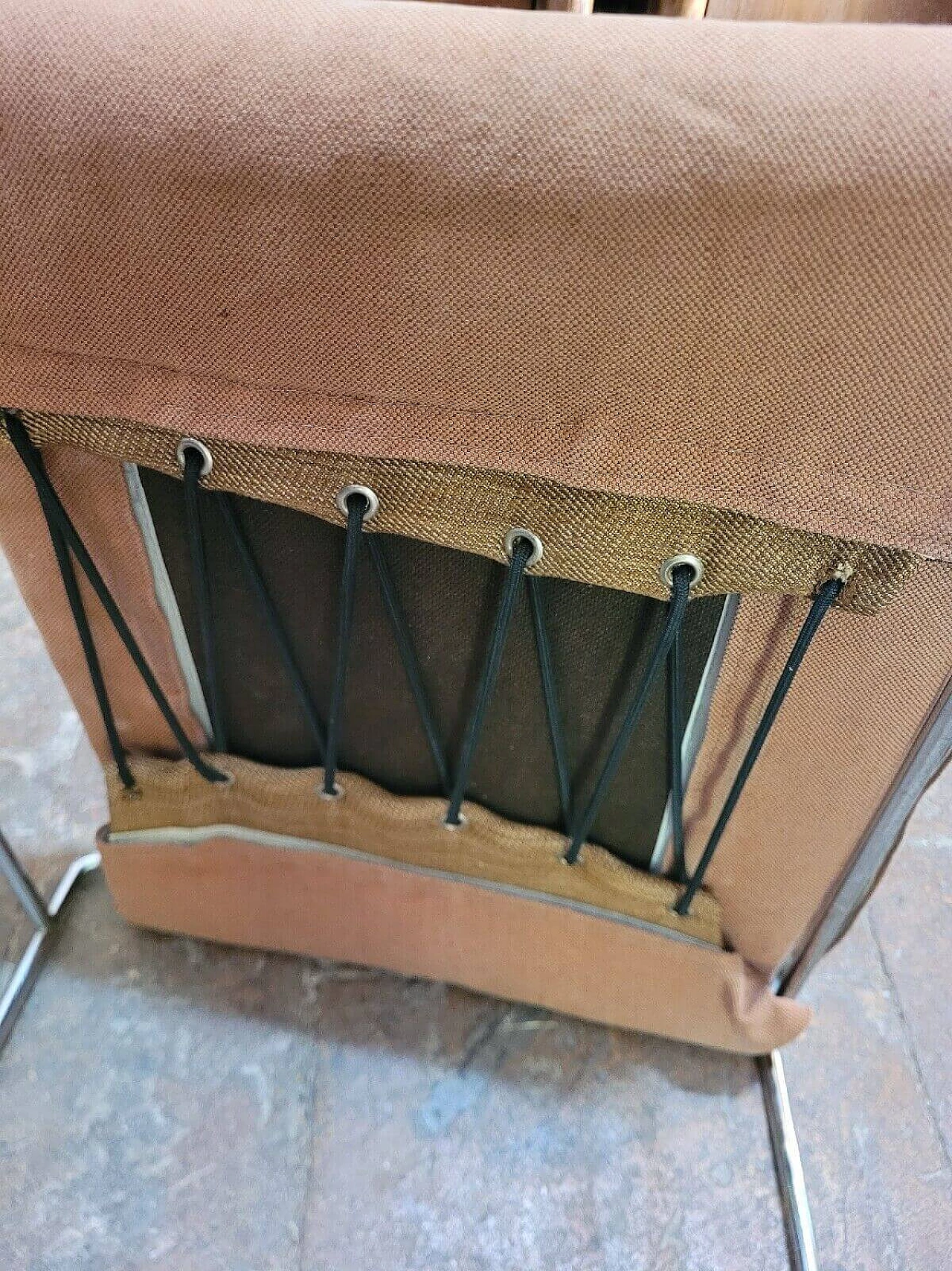 8 sedie in metallo e tessuto di Kazuhide Takahama per Simon Gavina, anni '70 9