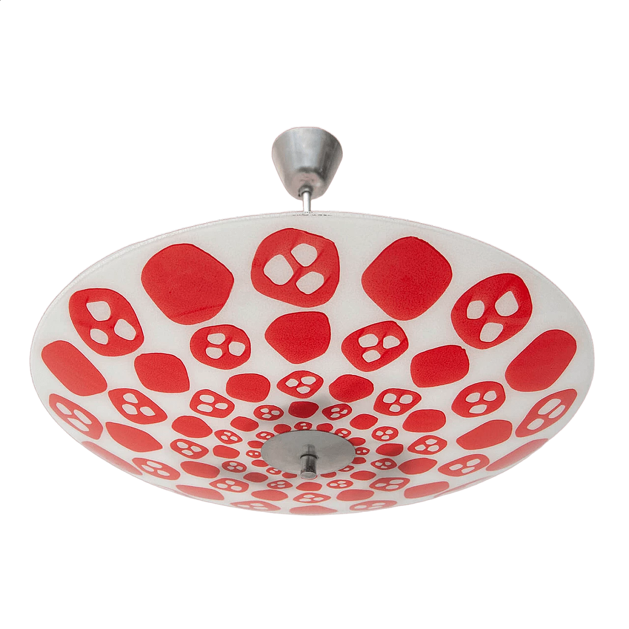 Space Age chandelier in painted pattern, 1960s 15