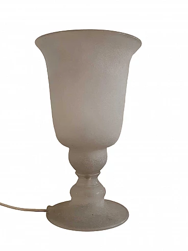 Lampada da tavolo Scavo in vetro di Seguso, anni '70