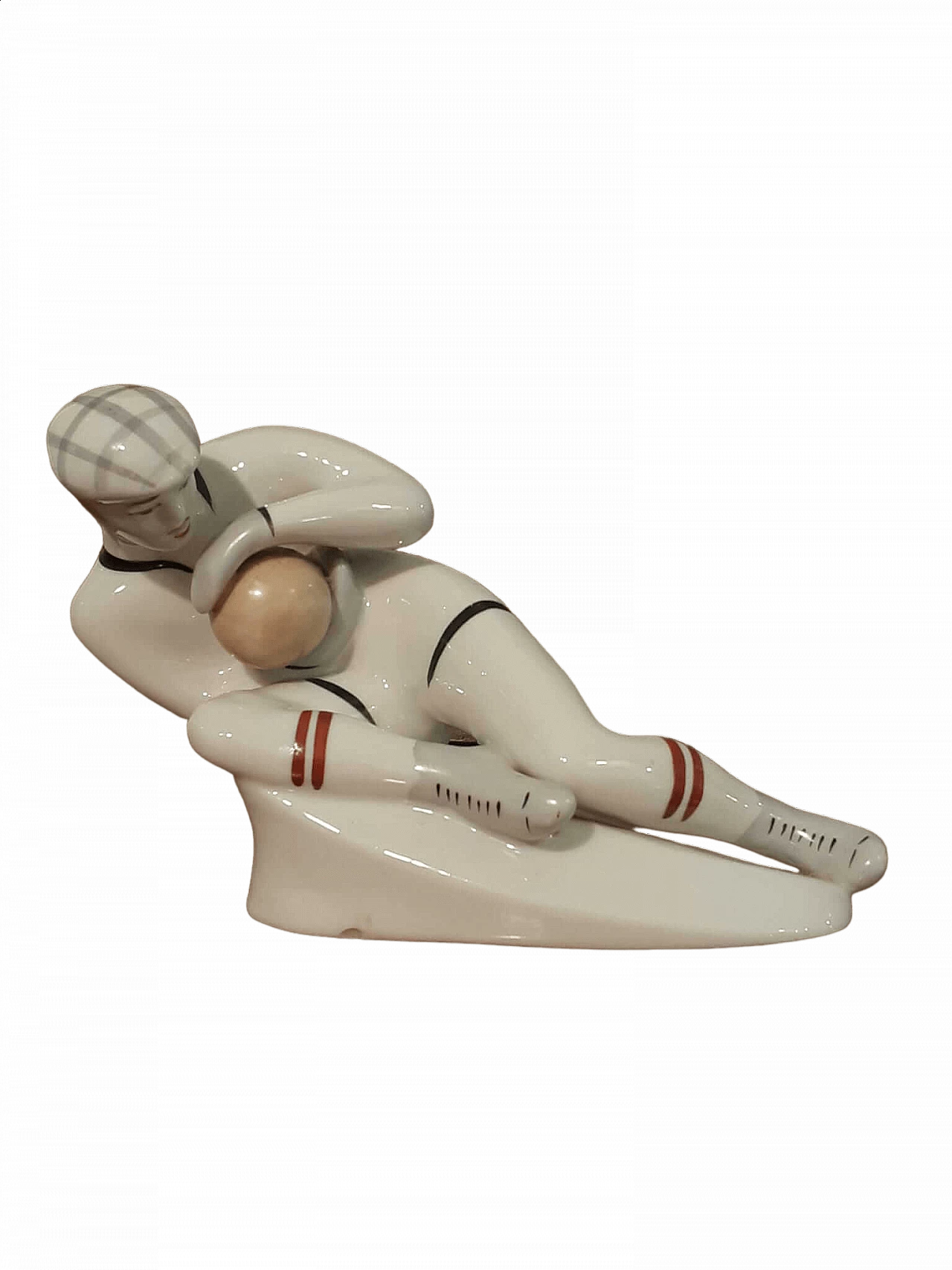 Porcelain goalkeeper Lev Yasin sculpture, 1920s 6