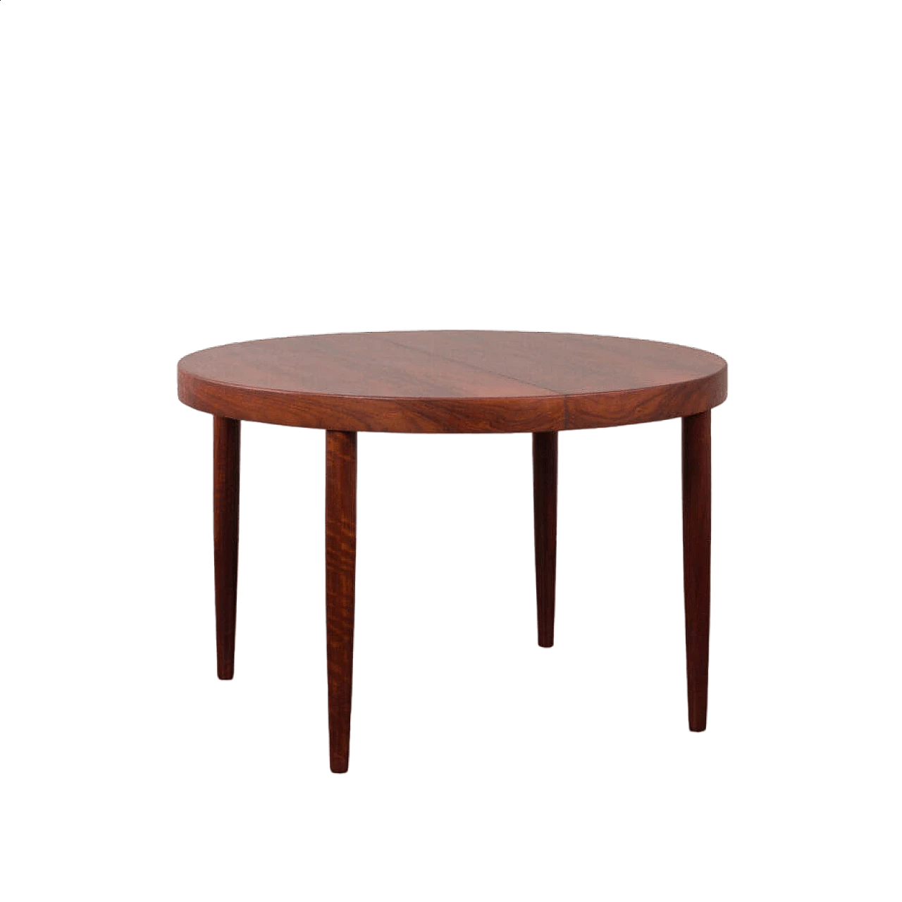 Danish rosewood extending round table by Kai Kristiansen, 1960s 19