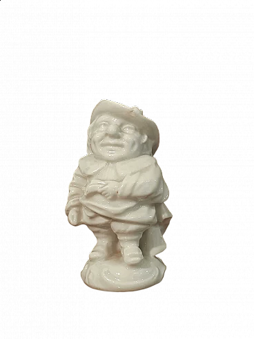 Capodimonte porcelain Caramogio notary sculpture, early 20th century