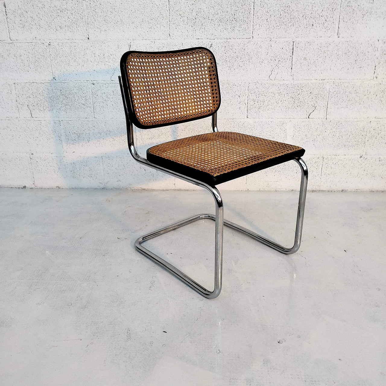 4 Cesca chairs in walnut, steel and Vienna straw by Marcel Breuer for Gavina, 1960s 10