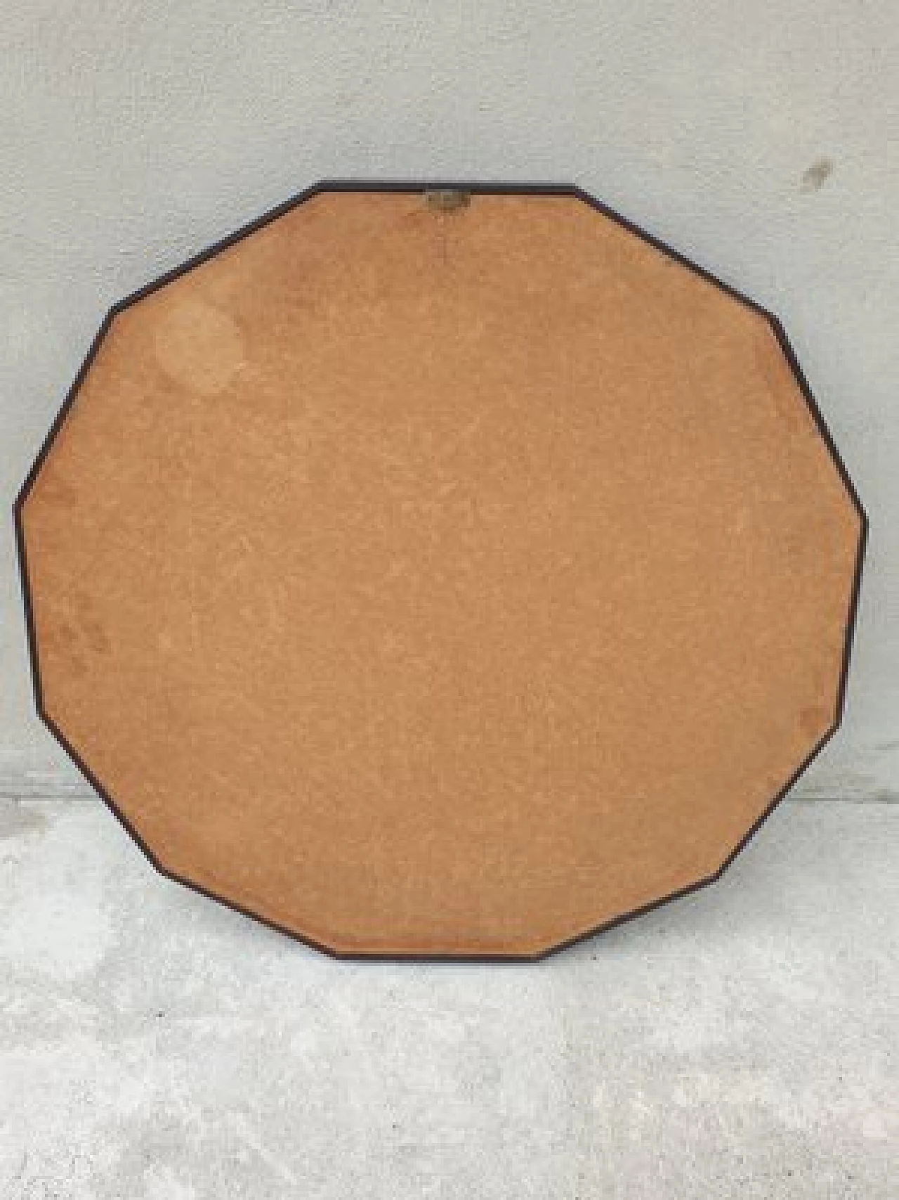 Specchio dodecagonale in palissandro attribuito a Dino Cavalli per Tredici, anni '60 5