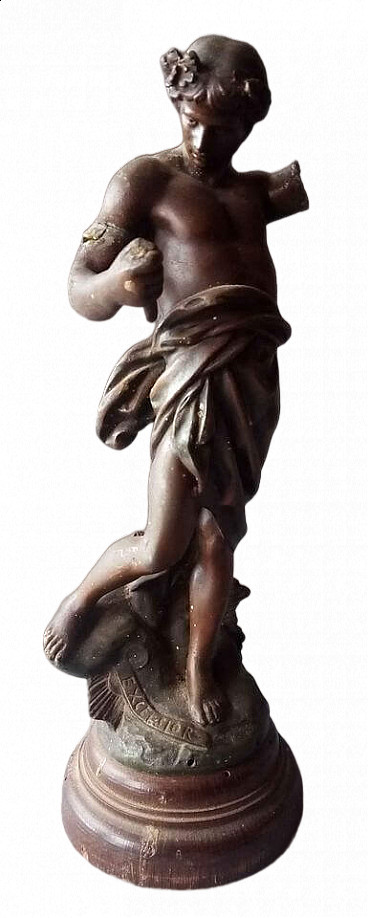 Émile Louis Picault, Excelsior, bronze sculpture, 19th century