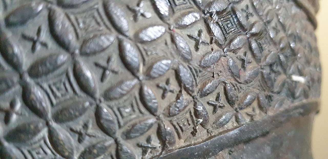 Inlaid and enamelled brass candlestick, 19th century 21