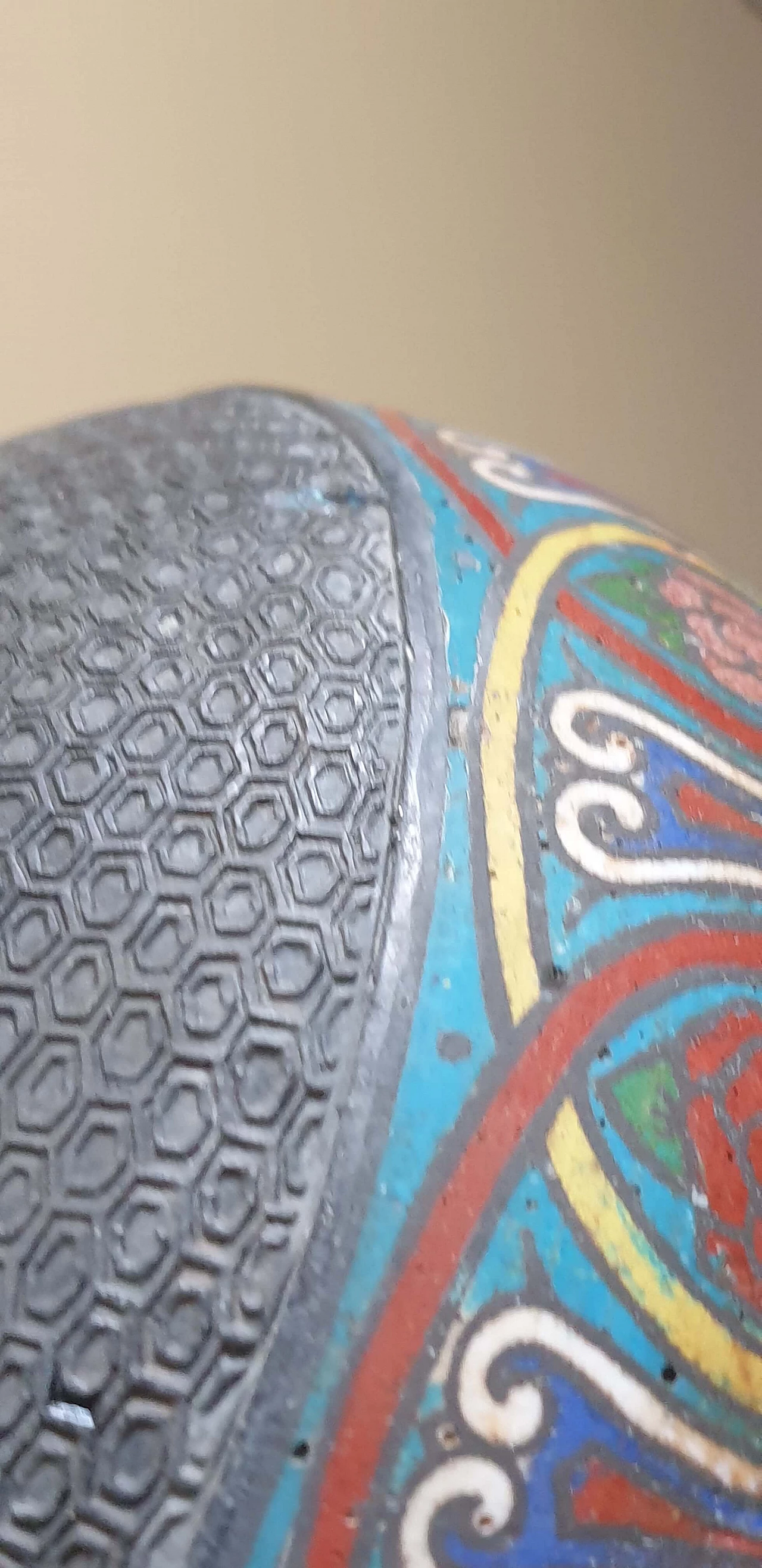 Inlaid and enamelled brass candlestick, 19th century 22