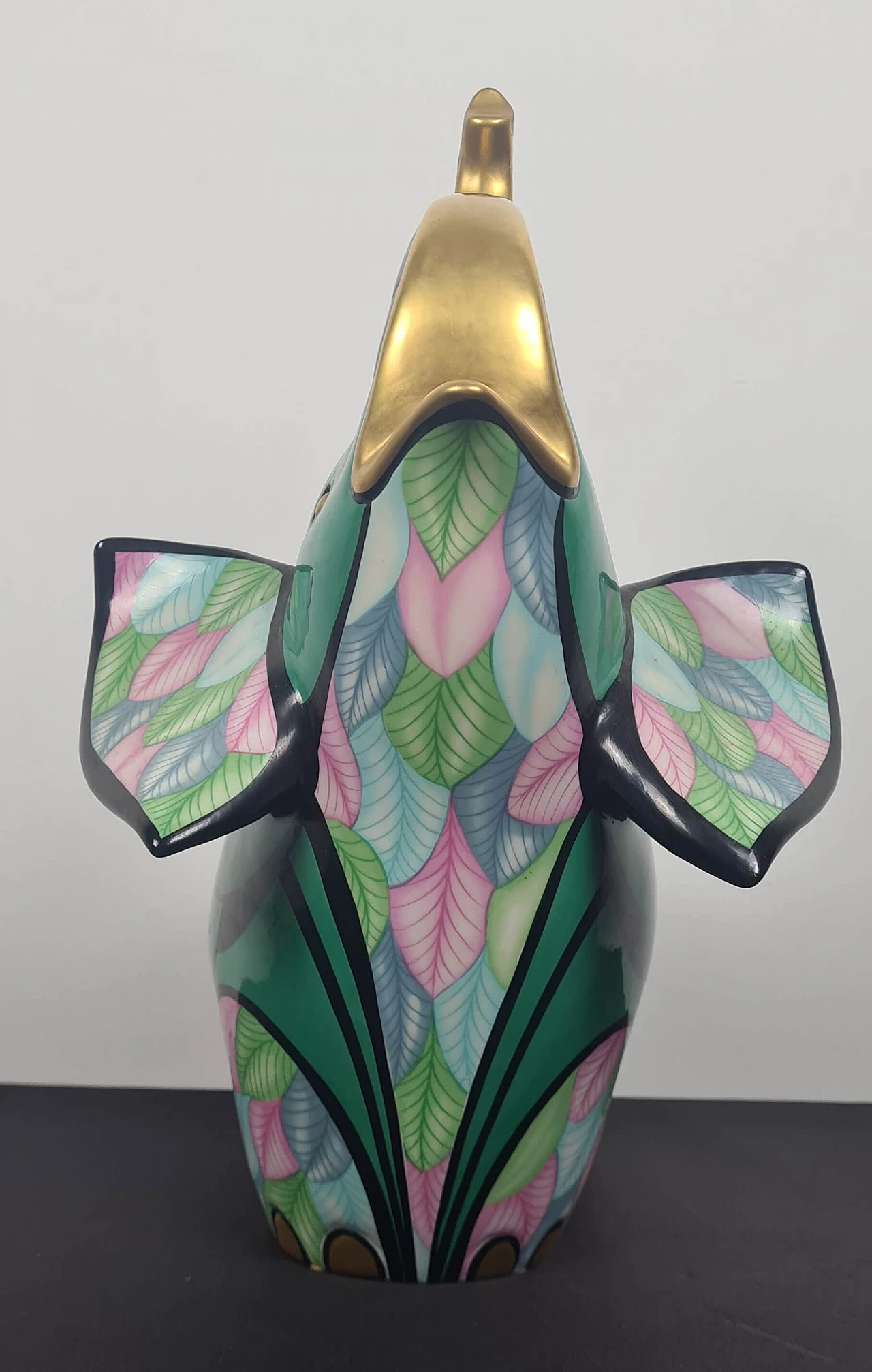 Scultura in porcellana di Elefante de Le Porcellane Firenze, anni '90 5