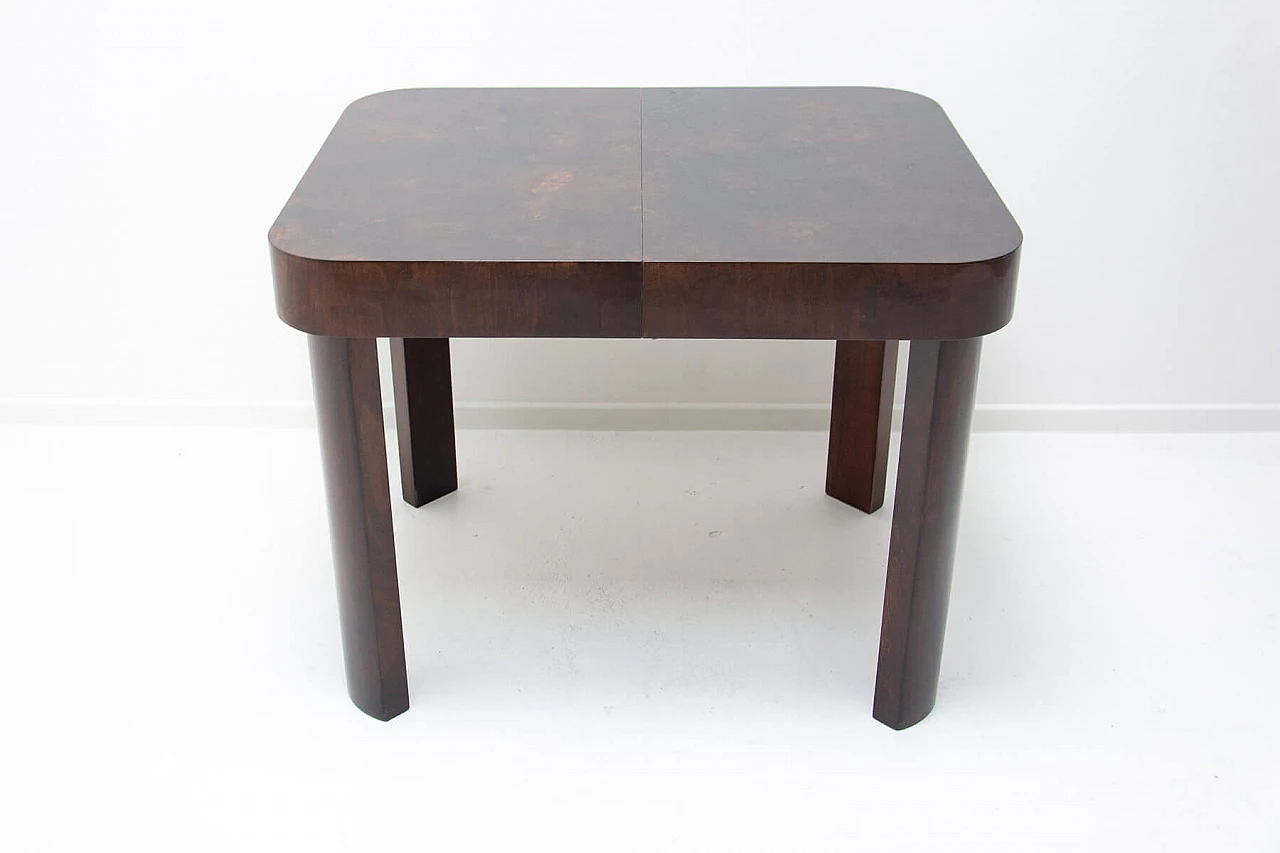 Art Deco walnut adjustable table by Jindrich Halabala, 1940s 21