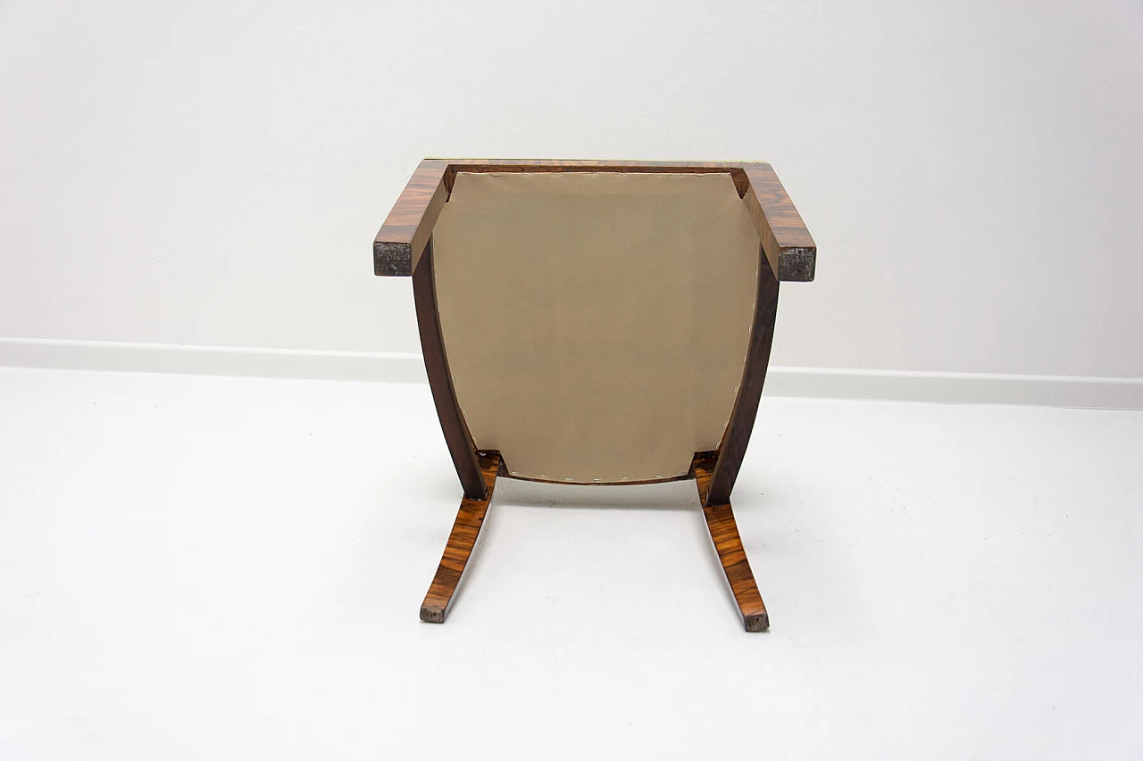 4 Art Deco walnut dining chairs, 1930s 21