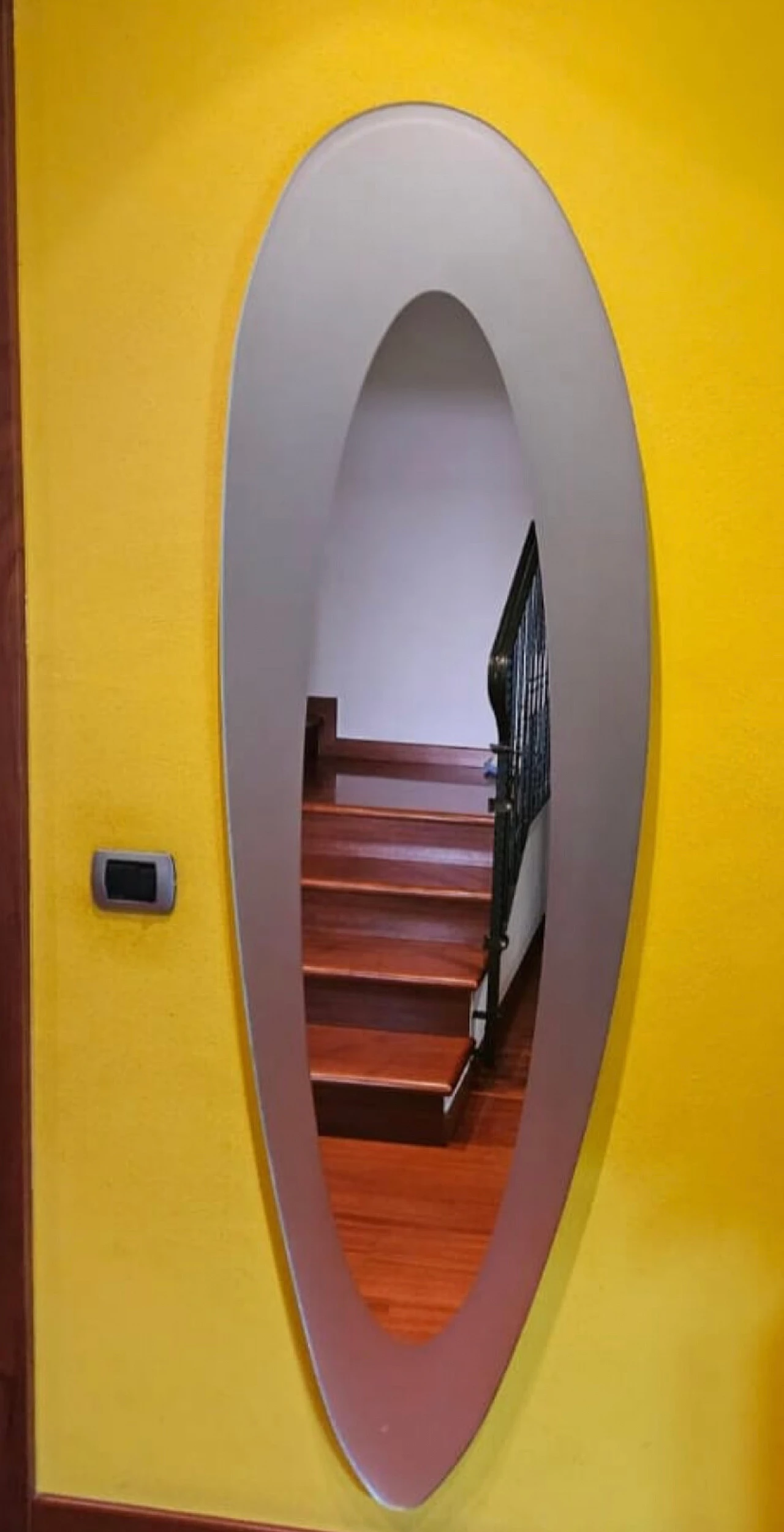 Specchio in cristallo acidato di Glas Italia, anni '90 8