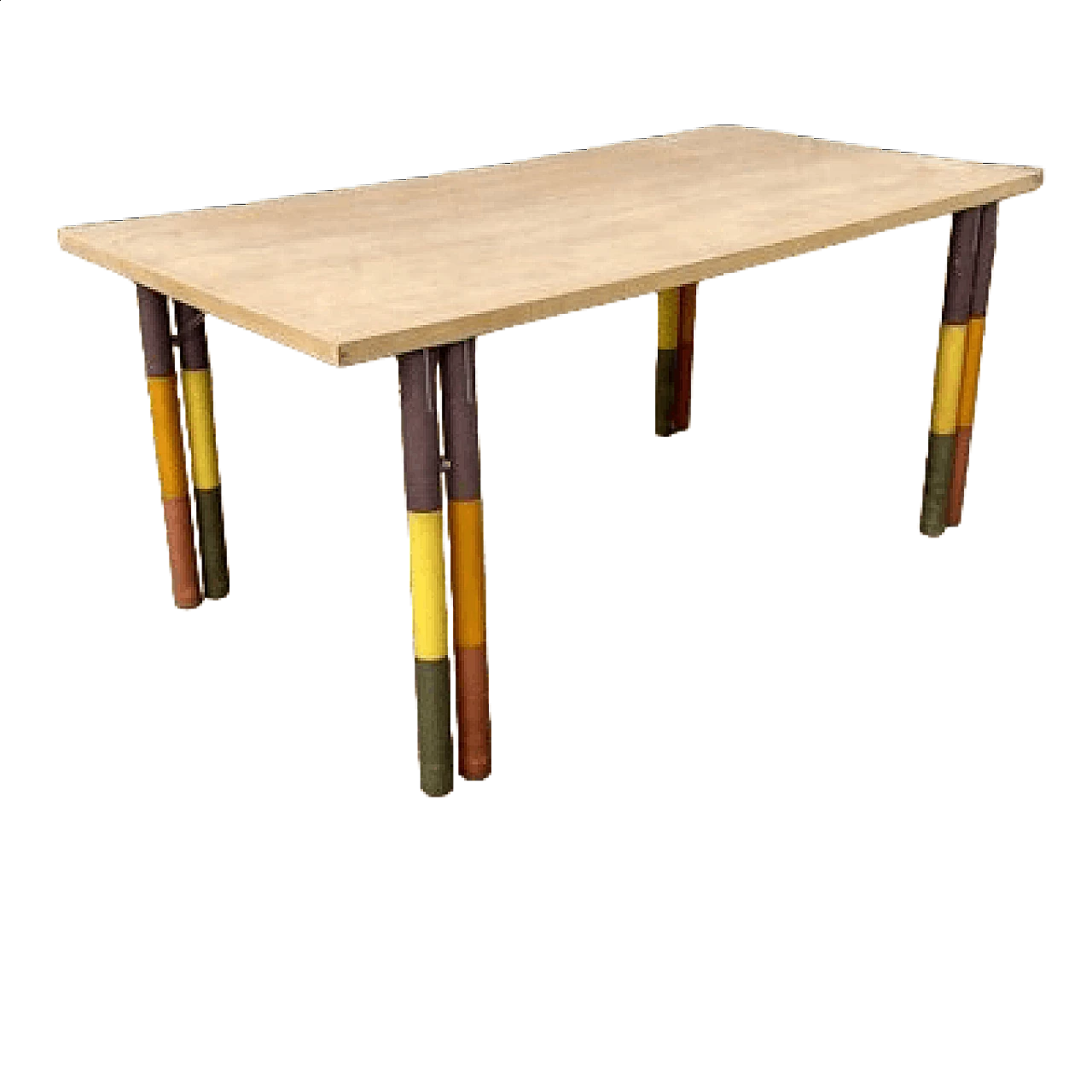 Karan d'Ache dining table by Antonio Citterio and P. Nava for Malobbia, 1980s 10