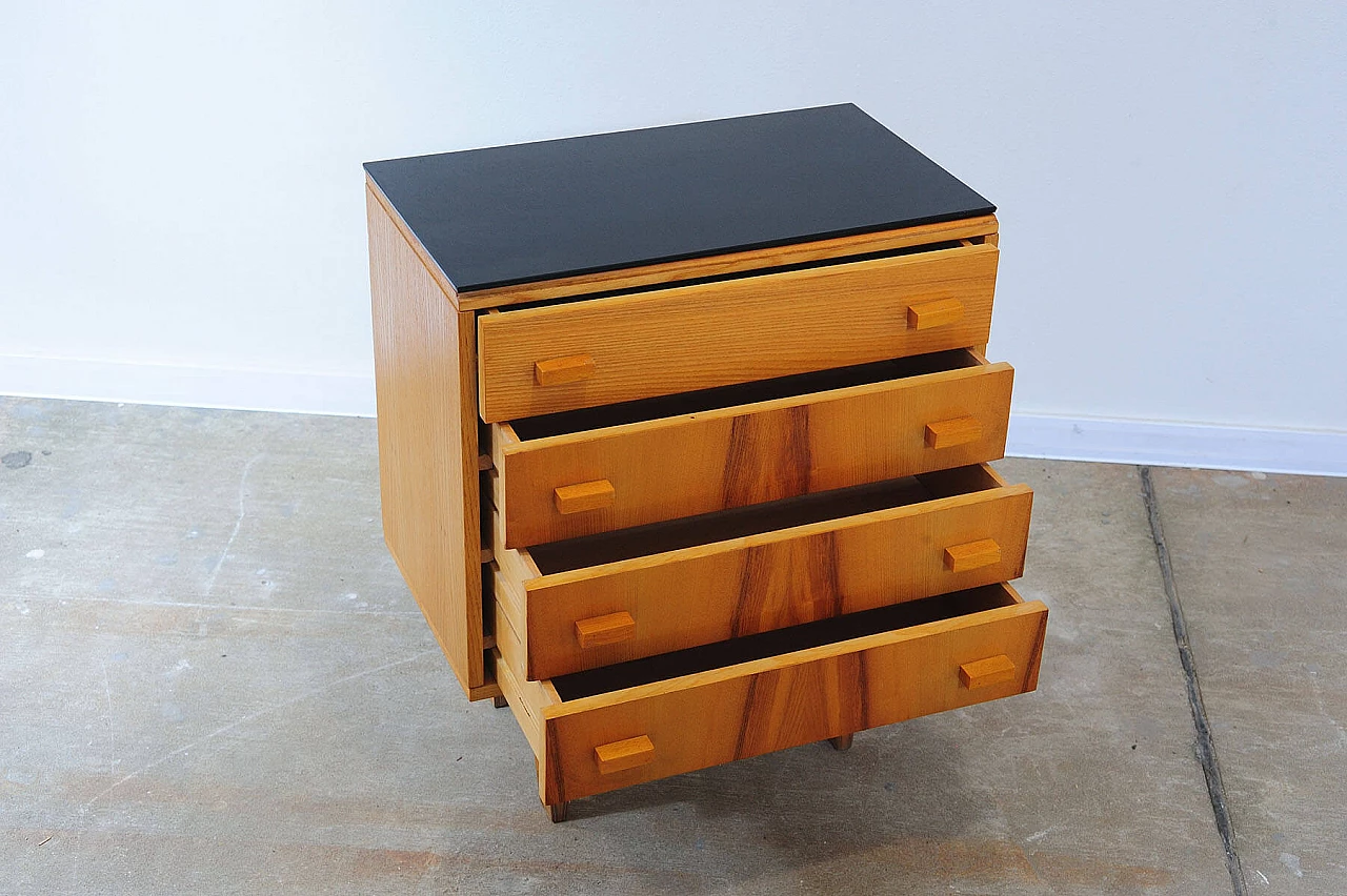 Pair of wooden bedside tables by Frantisek Mezulanik for Nový Domov, 1970s 6