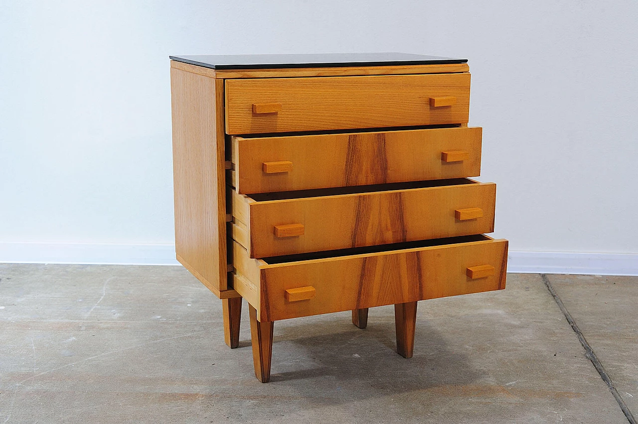 Pair of wooden bedside tables by Frantisek Mezulanik for Nový Domov, 1970s 7