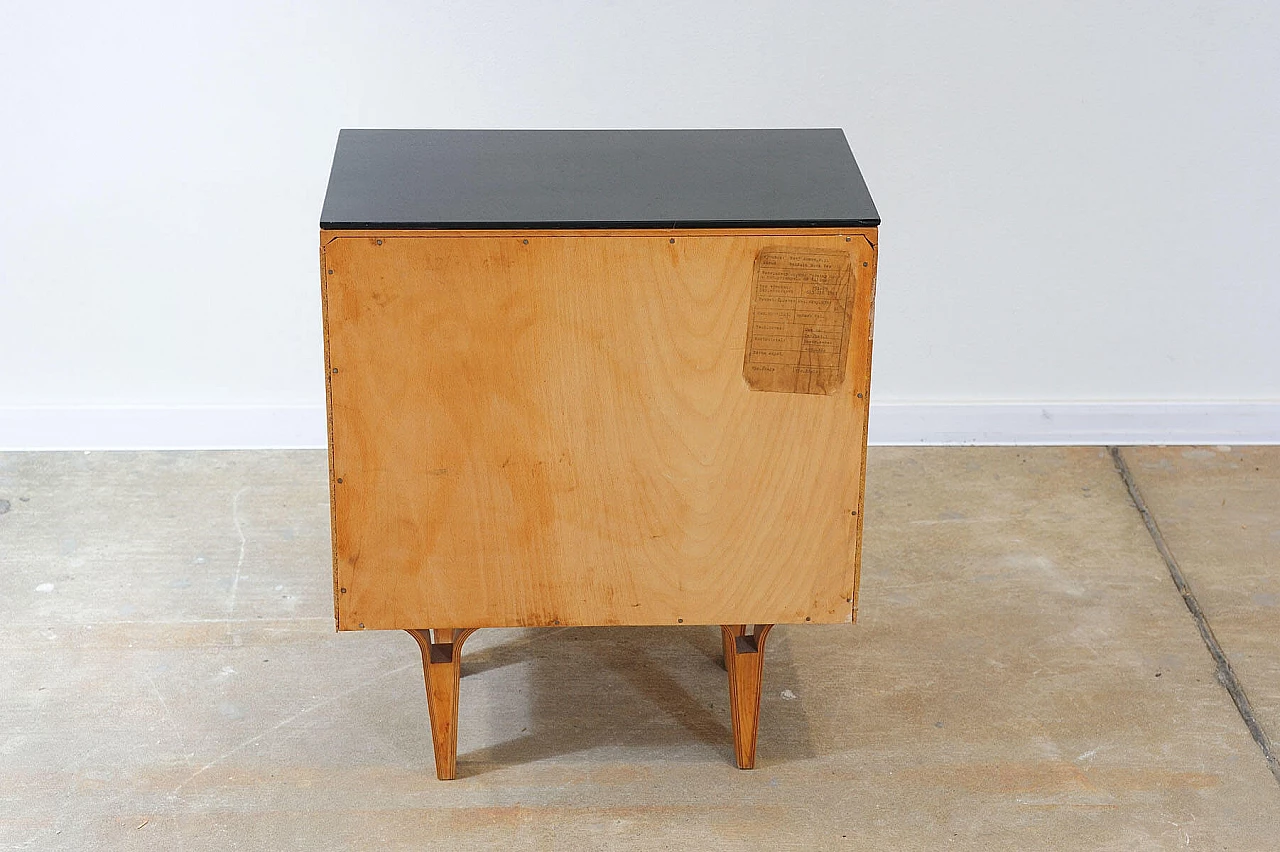 Pair of wooden bedside tables by Frantisek Mezulanik for Nový Domov, 1970s 9