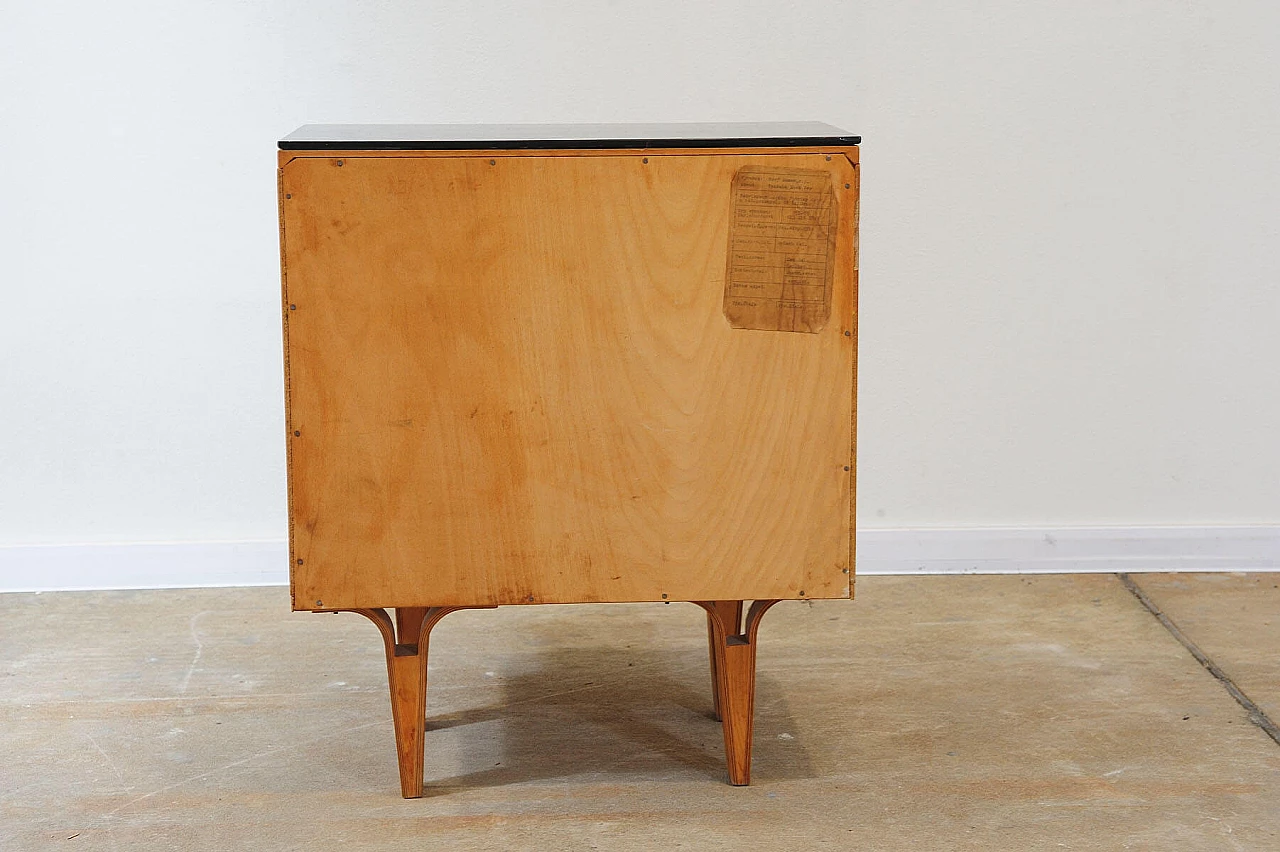 Pair of wooden bedside tables by Frantisek Mezulanik for Nový Domov, 1970s 10