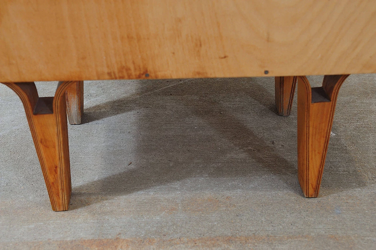 Pair of wooden bedside tables by Frantisek Mezulanik for Nový Domov, 1970s 12