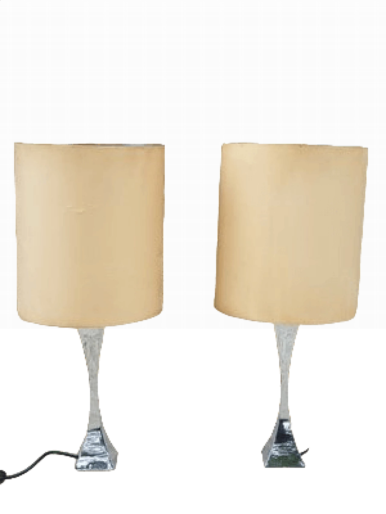 Pair of brass floor lamps by Tonello and Montagna Grillo for High Society, Italy, 1970s 4