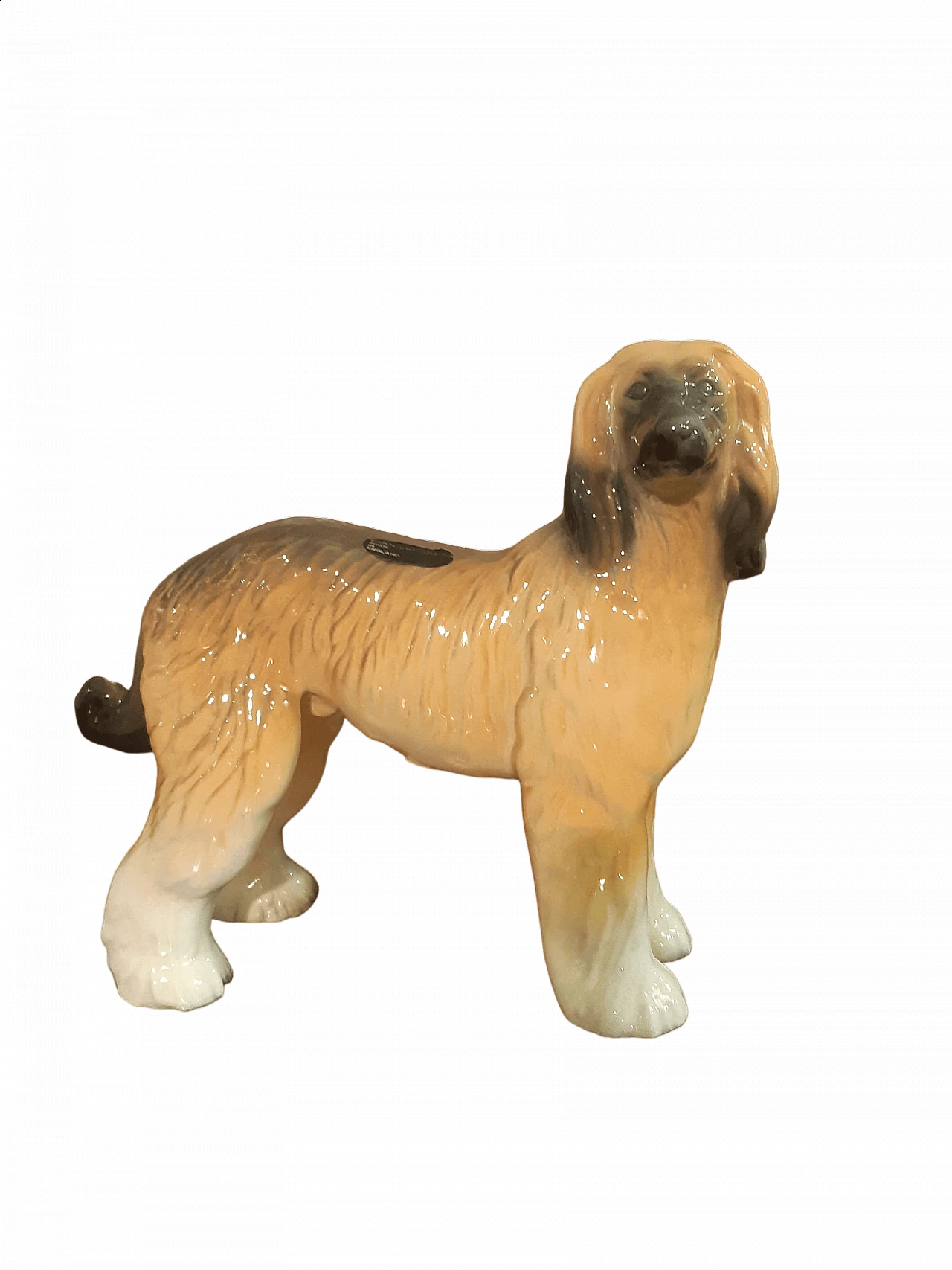 Cooper Craft porcelain long-haired Afghan Greyhound dog figurine, 1940s 5