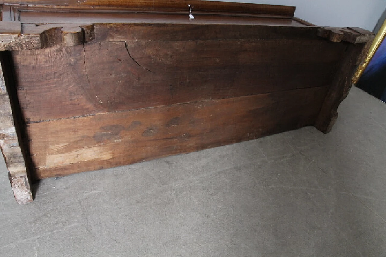 Cassapanca in noce, fine '600 21