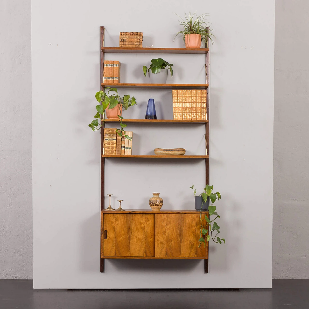 Libreria danese a parete Rio in palissandro di Thygesen e Sorensen per Hansen & Guldborg, anni '60 1