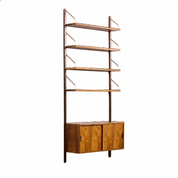 Libreria danese a parete Rio in palissandro di Thygesen e Sorensen per Hansen & Guldborg, anni '60