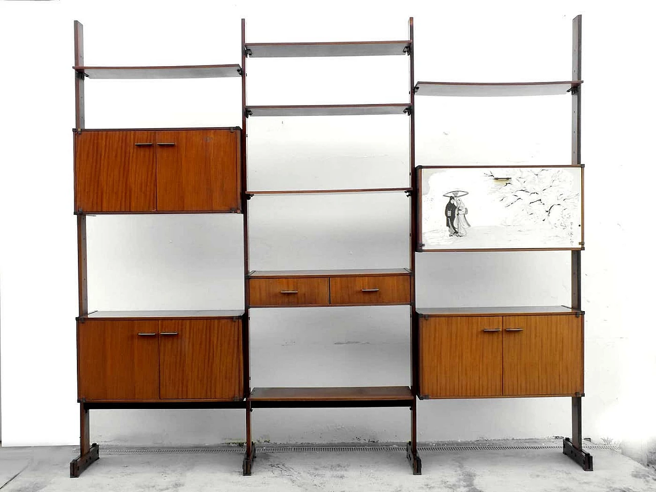 RB Italia teak bookcase, 1950s 3