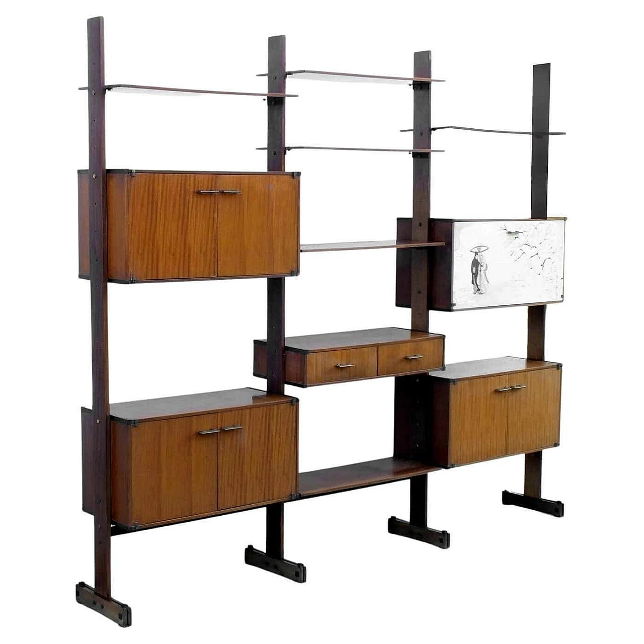 RB Italia teak bookcase, 1950s 5