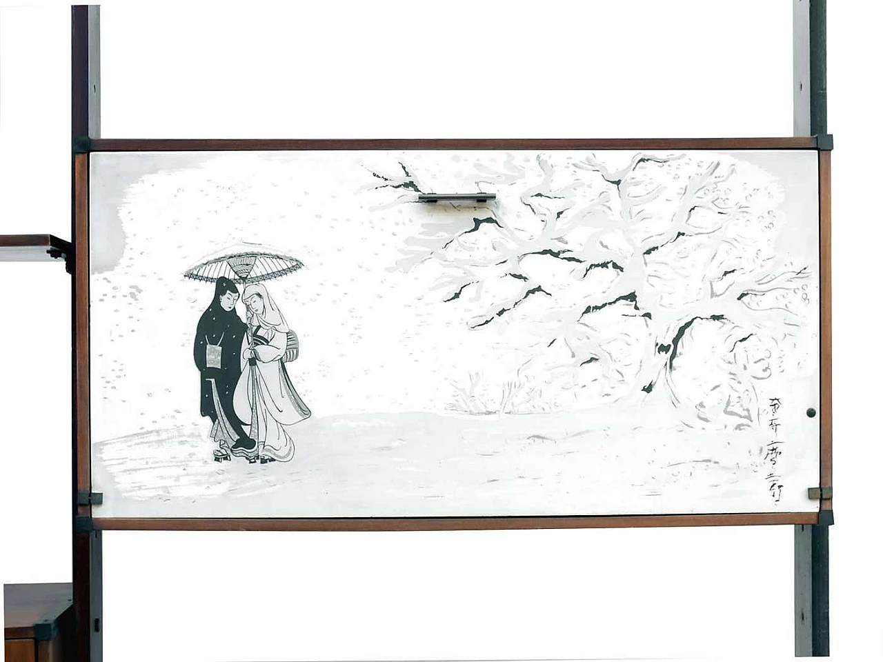 RB Italia teak bookcase, 1950s 11