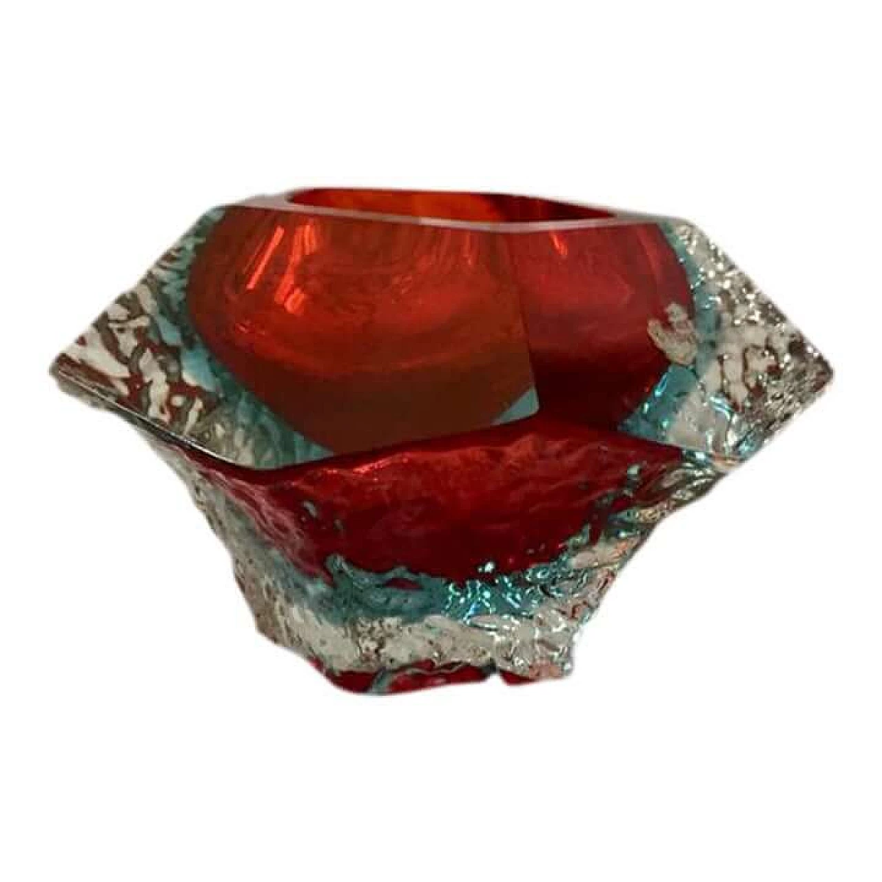 Posacenere in vetro di Murano sommerso di Alessandro Mandruzzato, anni '80 12