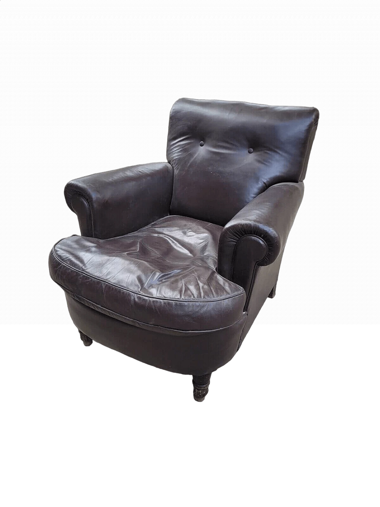 Leather armchair by Poltrona Frau, 1940s 8