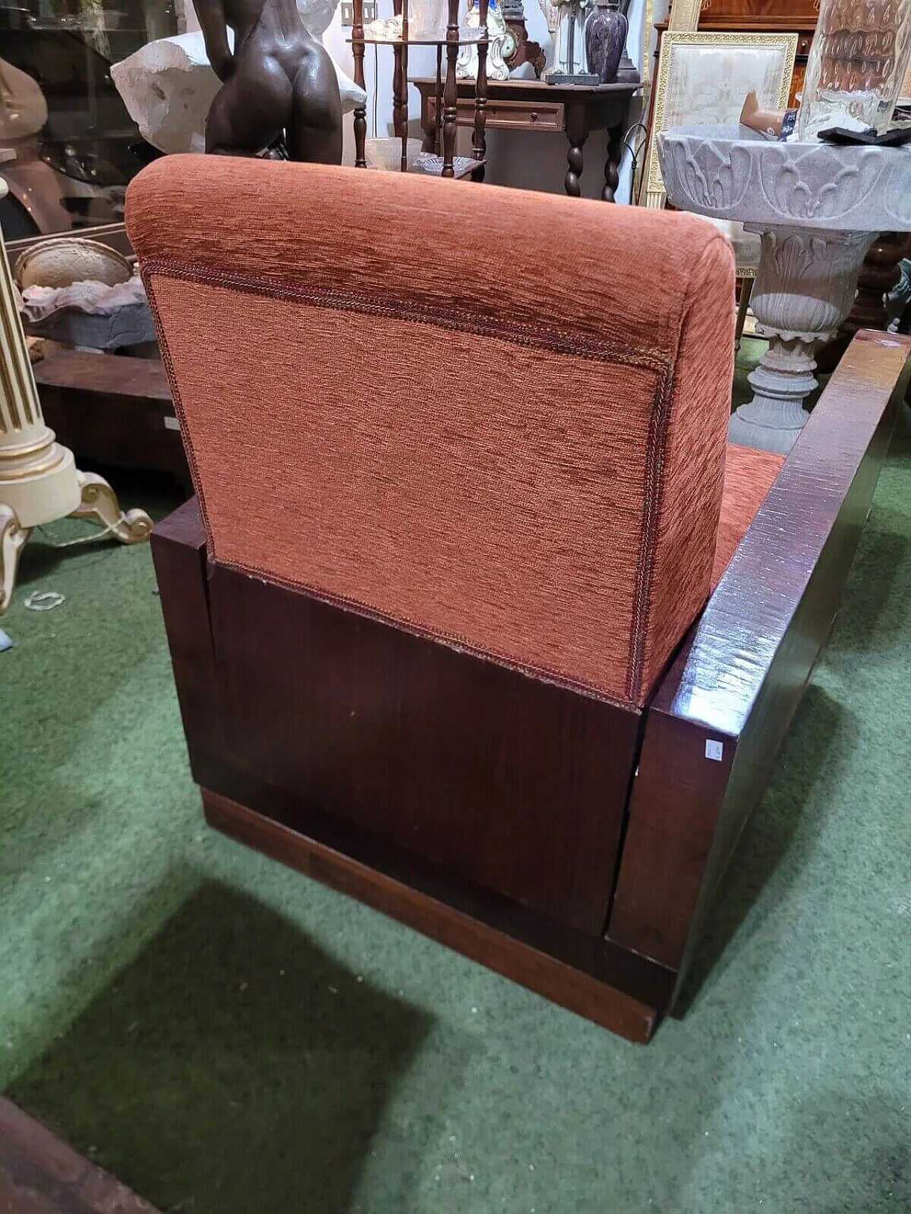 Art Deco rosewood armchair, 1930s 4