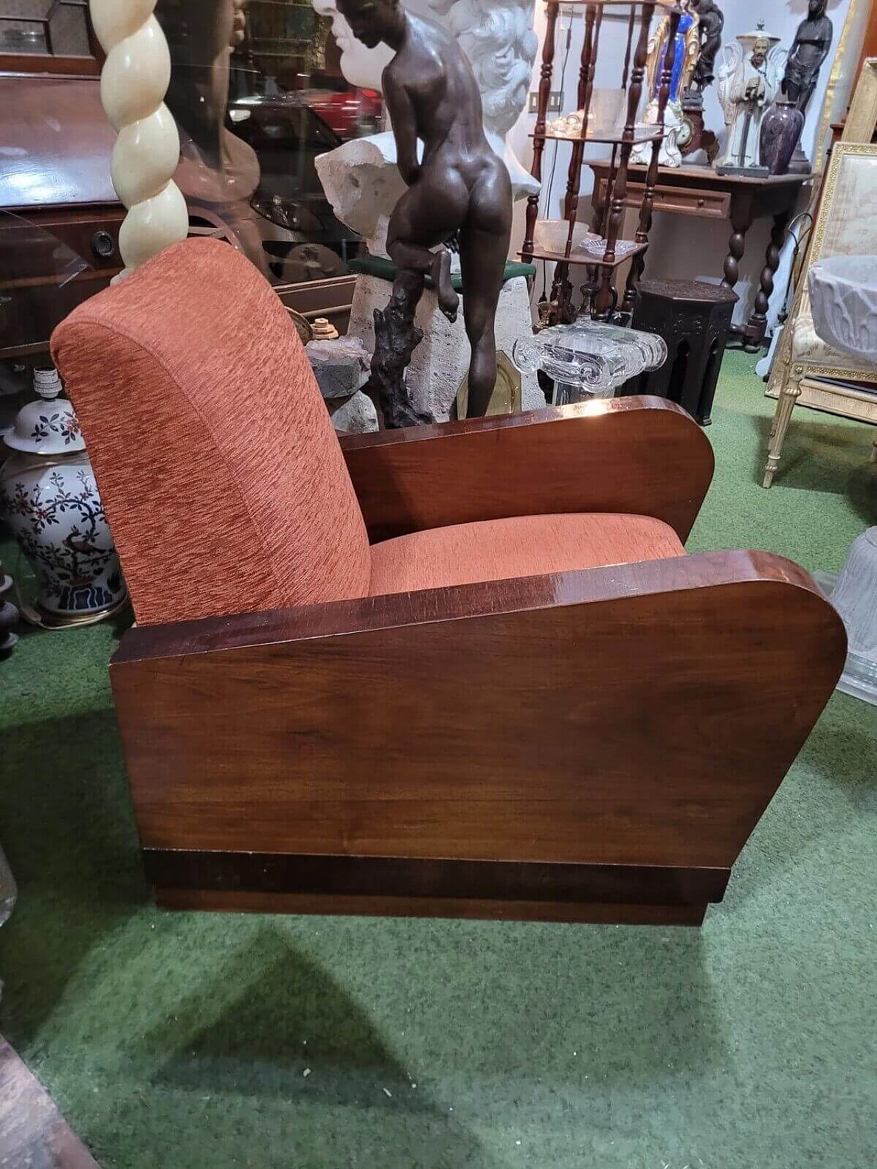 Art Deco rosewood armchair, 1930s 5