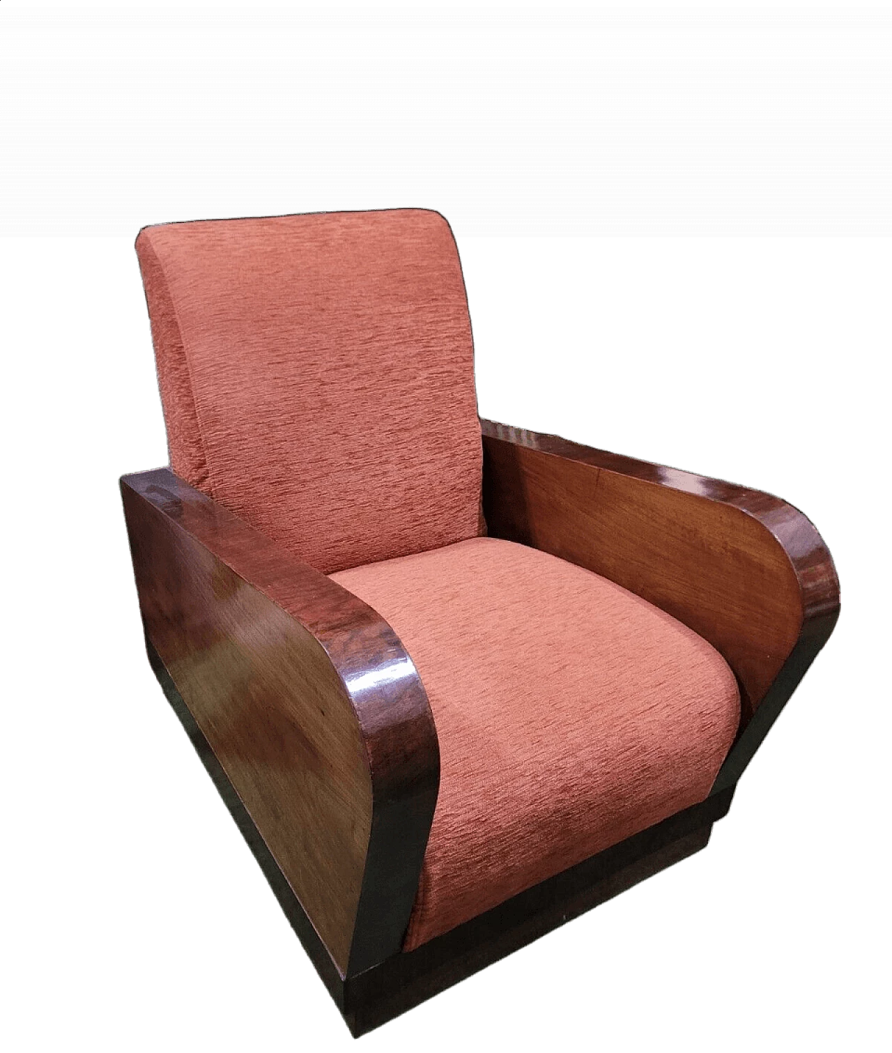 Art Deco rosewood armchair, 1930s 9