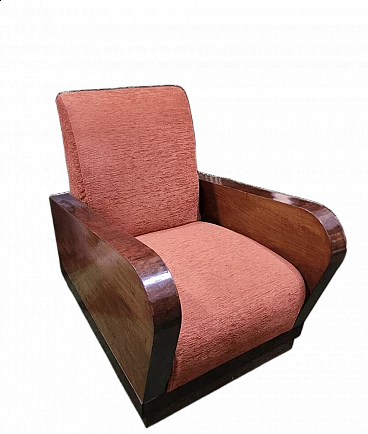 Art Deco rosewood armchair, 1930s