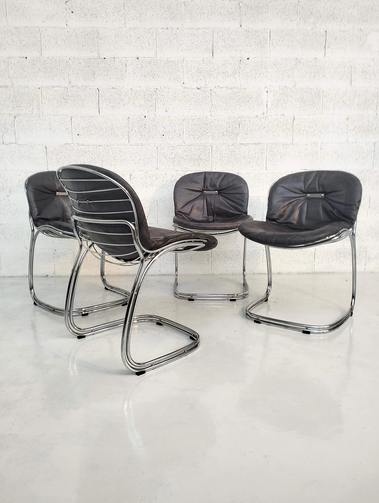 4 Sabrina chairs by Gastone Rinaldi for Rima, 1970s 4