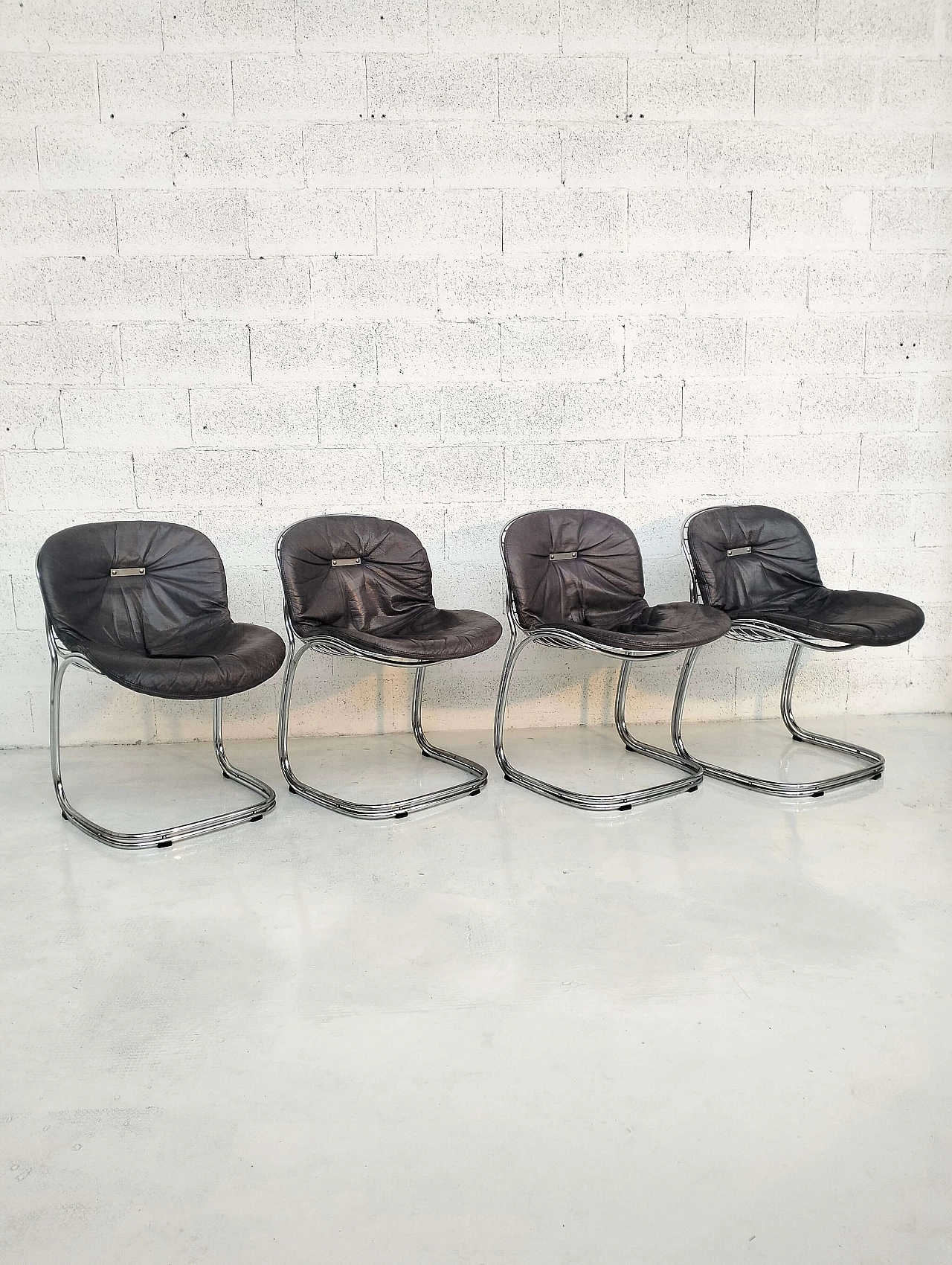 4 Sabrina chairs by Gastone Rinaldi for Rima, 1970s 6