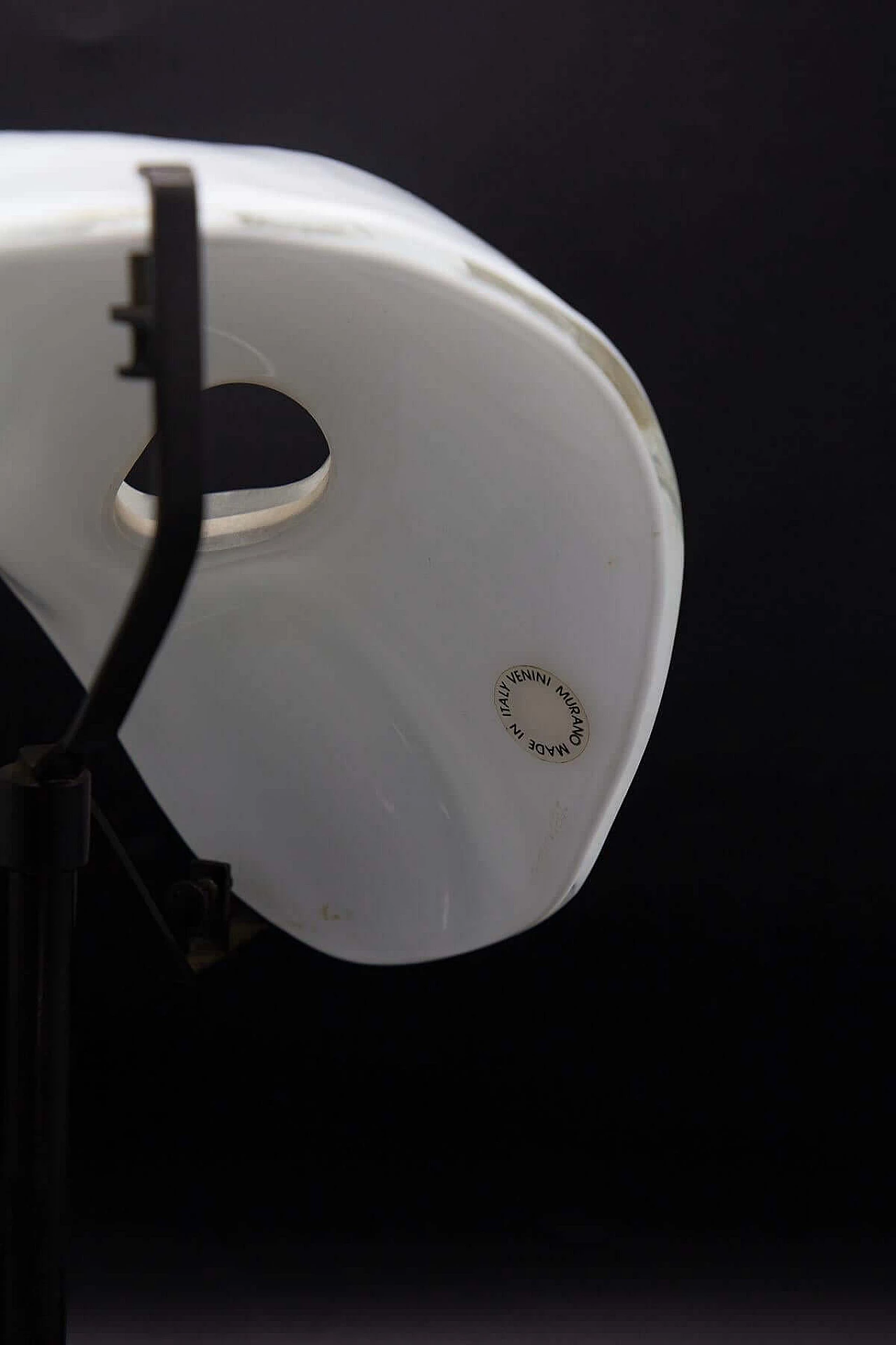 Venetian mask in Murano Venini glass, 1970s 5