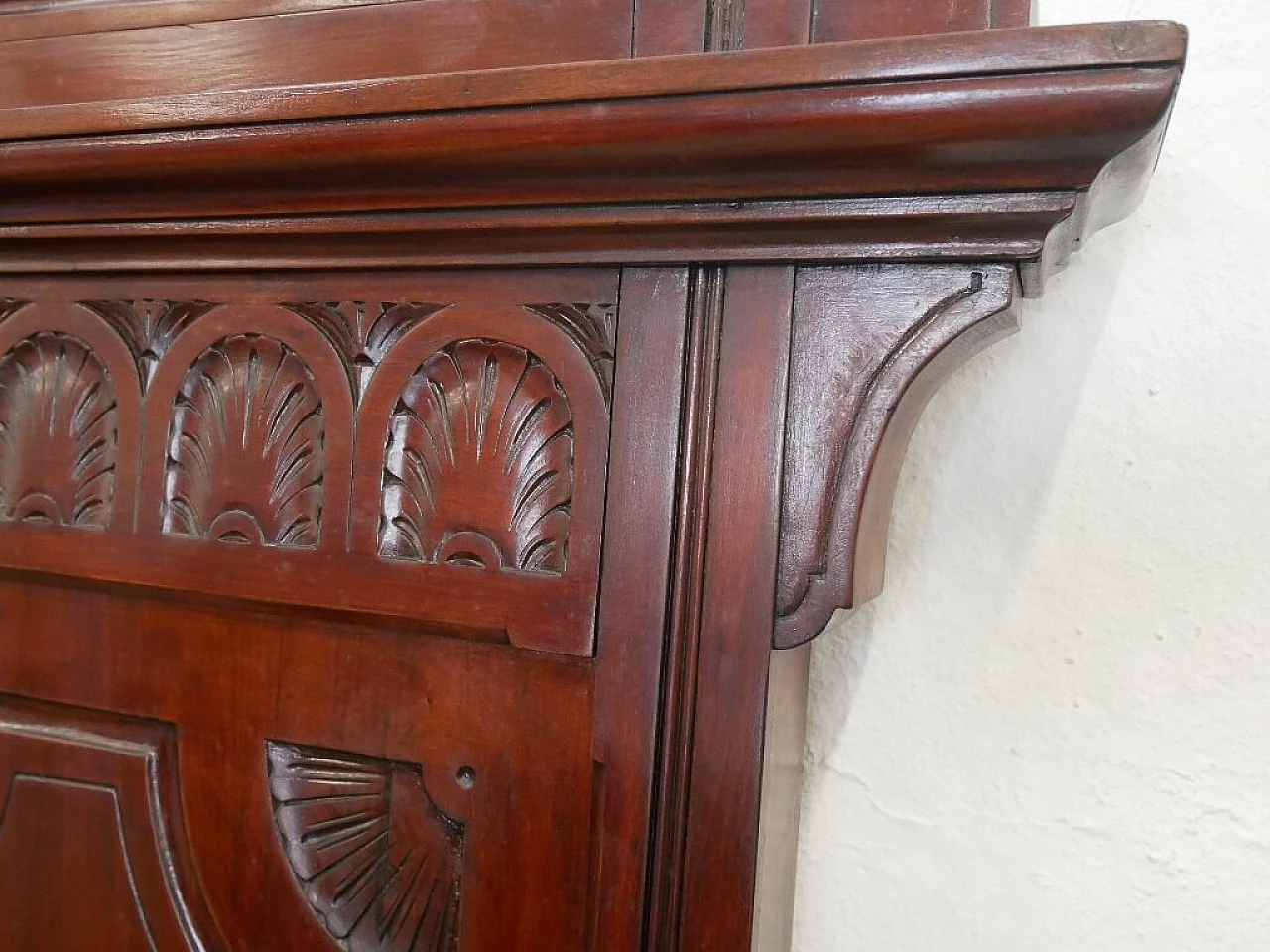 Carved wooden double bed, 1920s 5