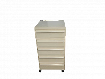 Chest of drawers with wheels by Simon Fussel for Kartell, 1970s