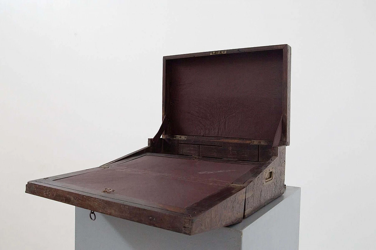 Travel writing desk that belonged to Sir Faiyaz Ali Khan, 20th century 5