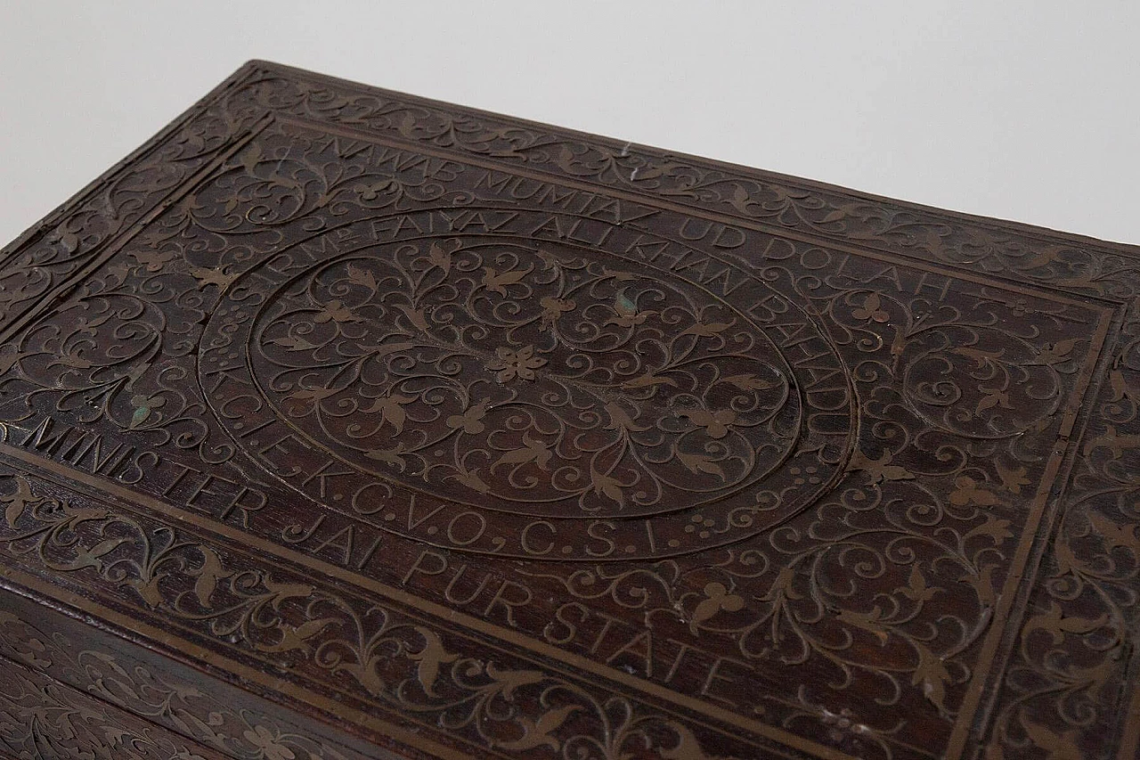 Travel writing desk that belonged to Sir Faiyaz Ali Khan, 20th century 8