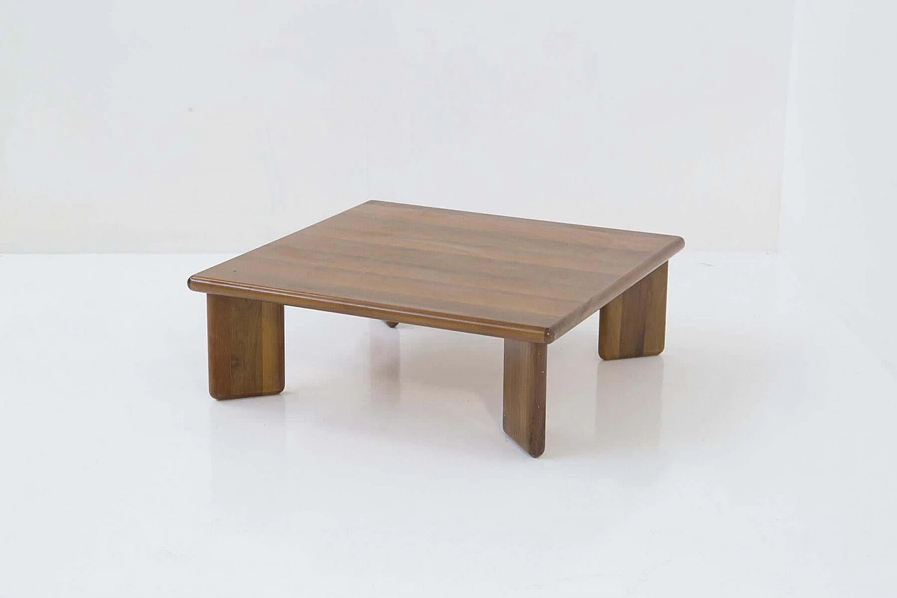 Saporro coffee table for Mobil Girgi in wood, 1970s 9
