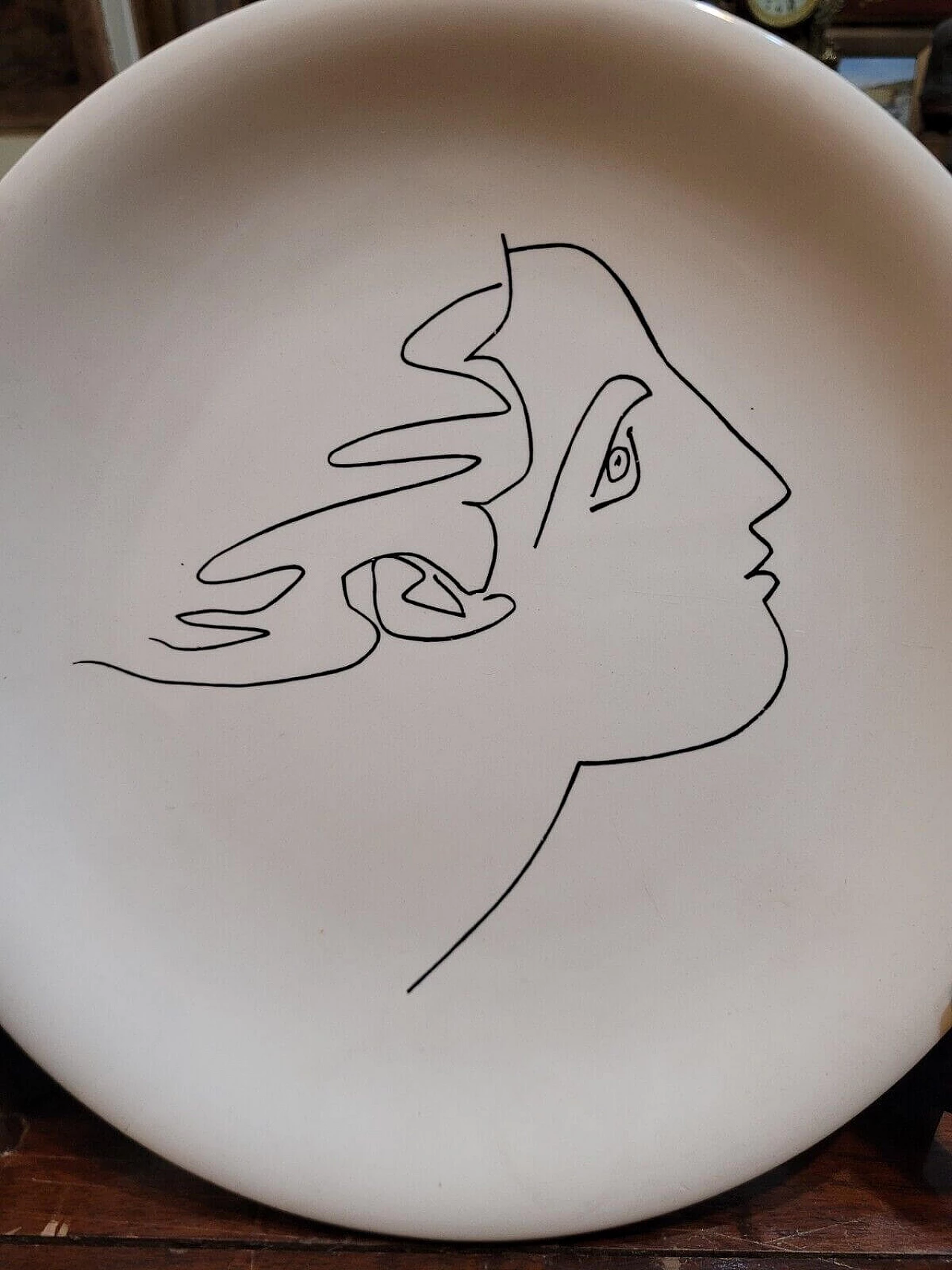 Piatto in ceramica di Pablo Picasso per per Salins Ceramic, anni '60 2