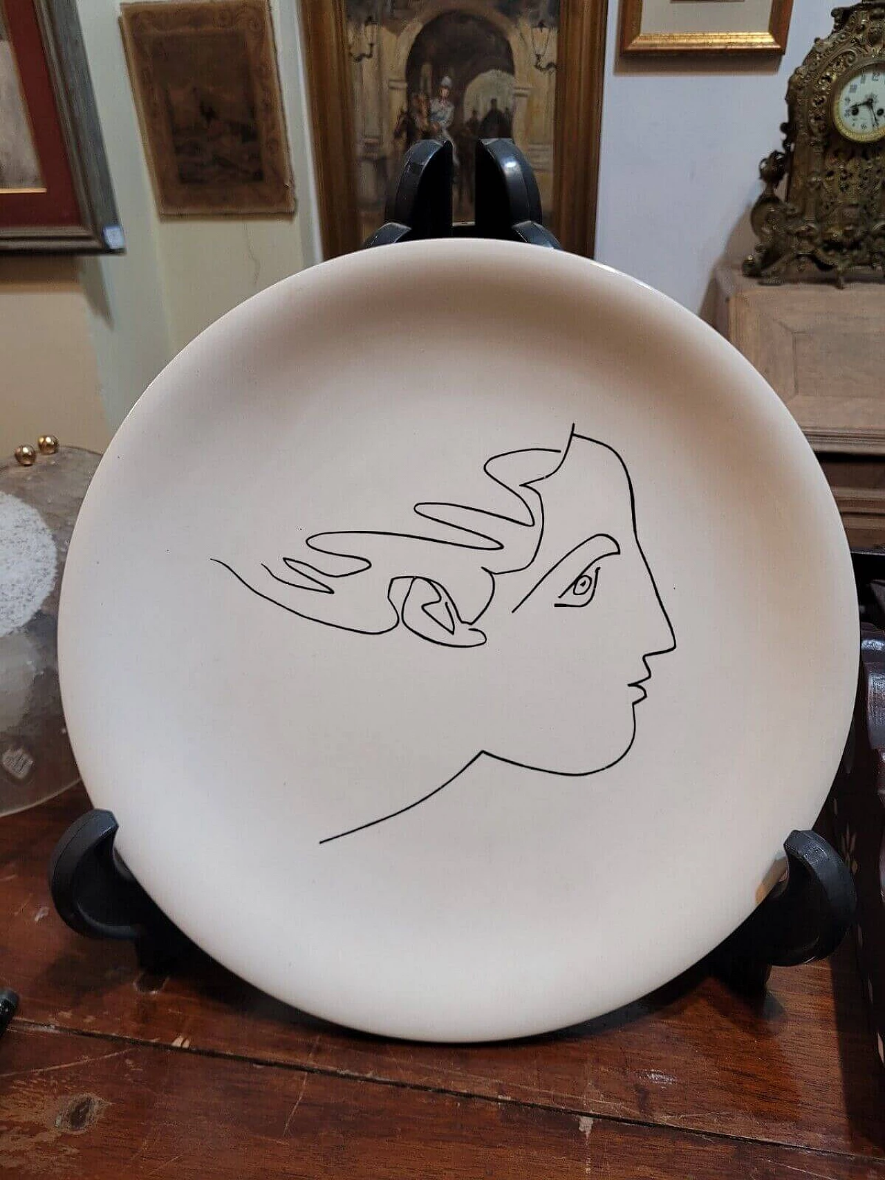 Piatto in ceramica di Pablo Picasso per per Salins Ceramic, anni '60 3