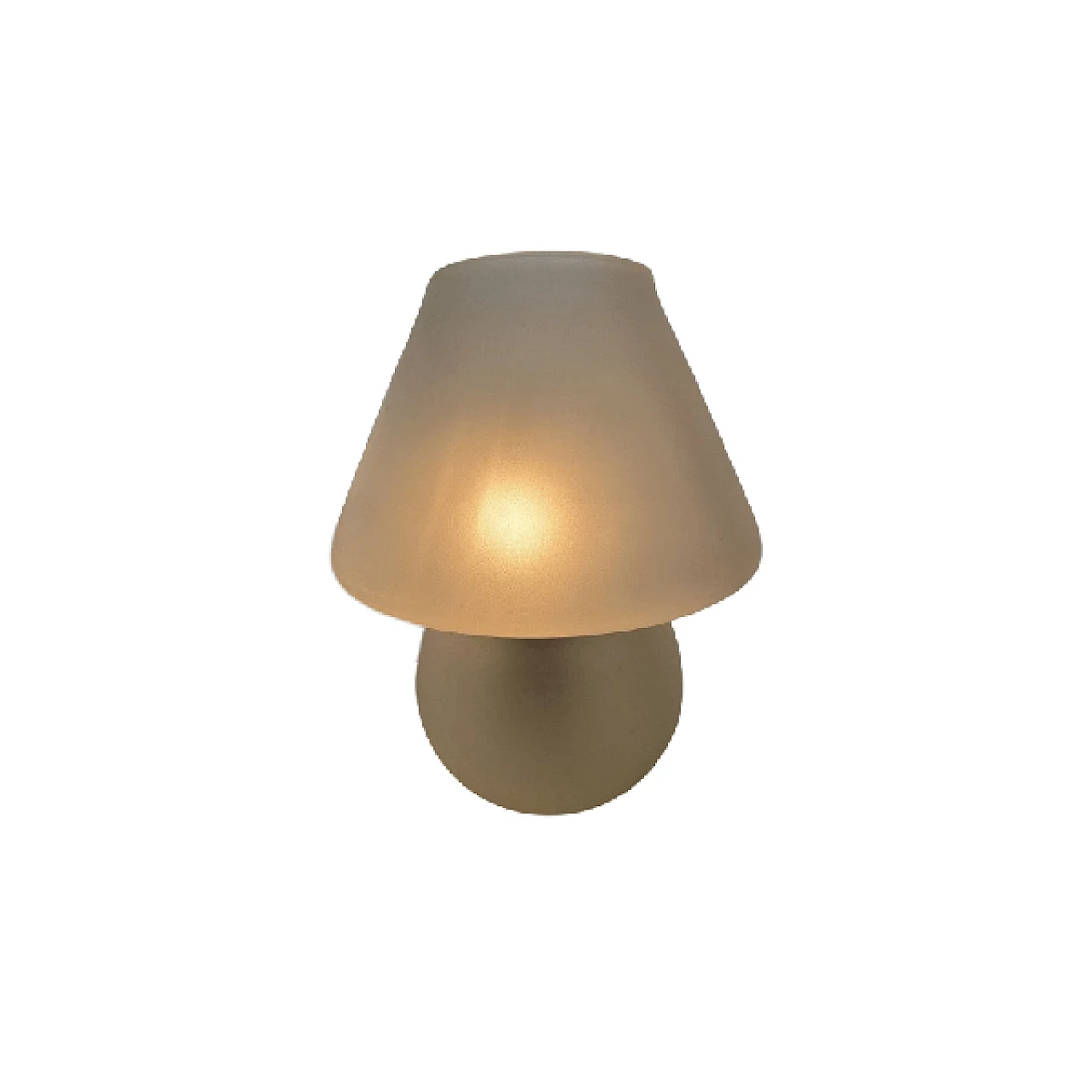Satin-finished glass table lamp in the style of Venini, 1970s 1