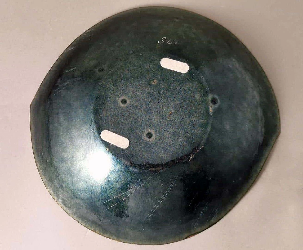 Enamelled copper bowl in the style of Paolo De Poli, 1950s 17