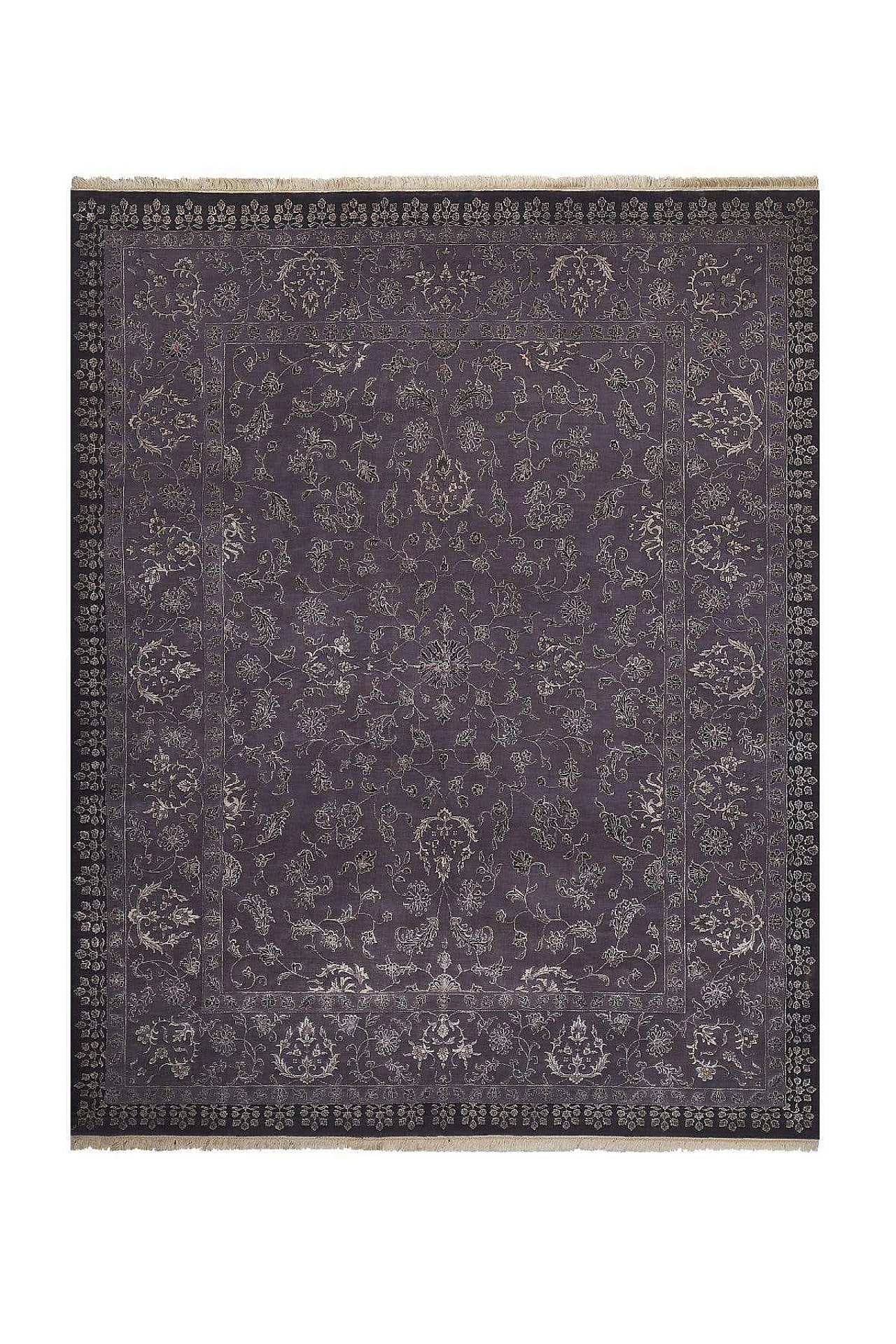 Fine silk Nain carpet in oriental style, early 20th century 1