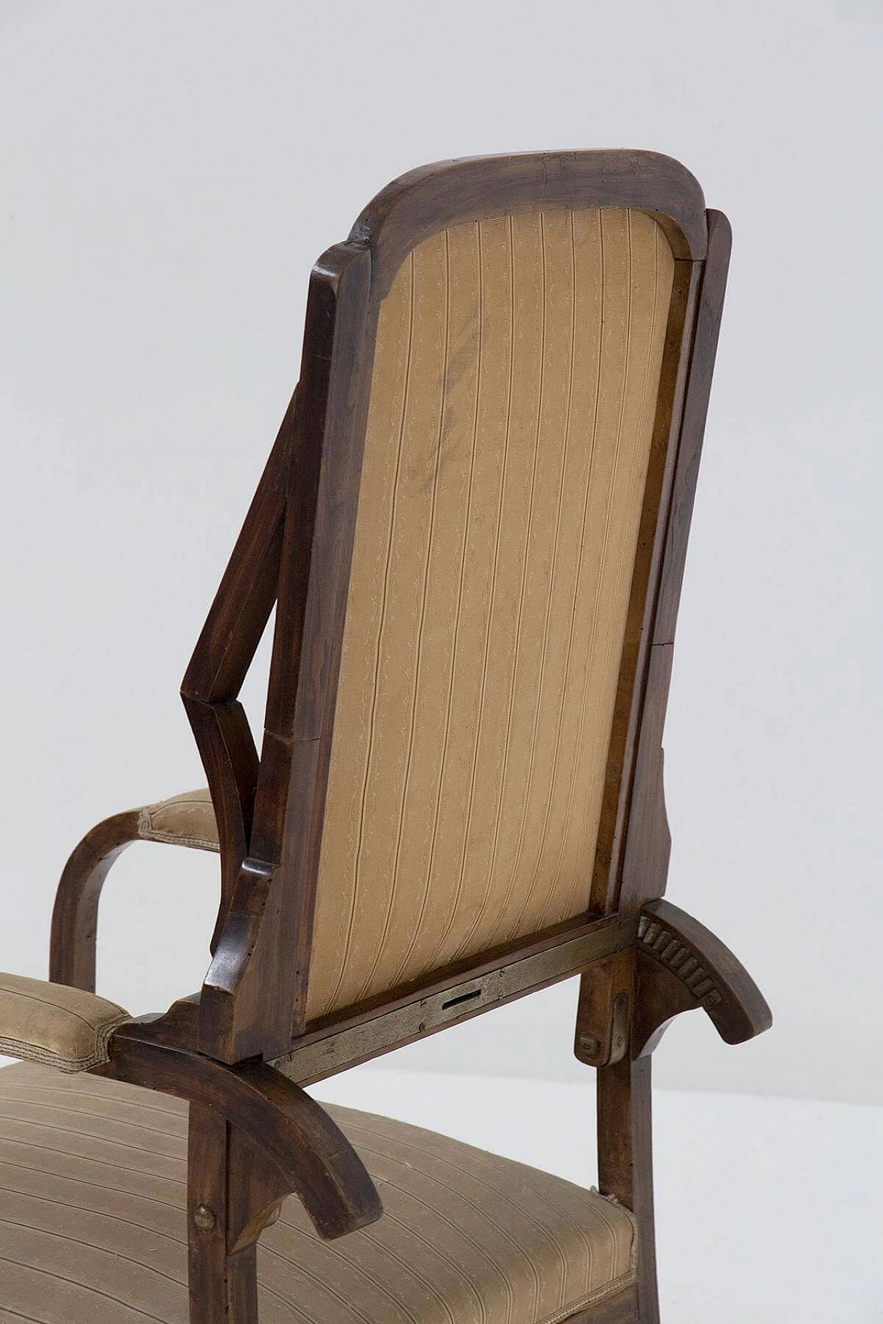 Armchair in Art Nouveau style with original fabric, 20th century 3