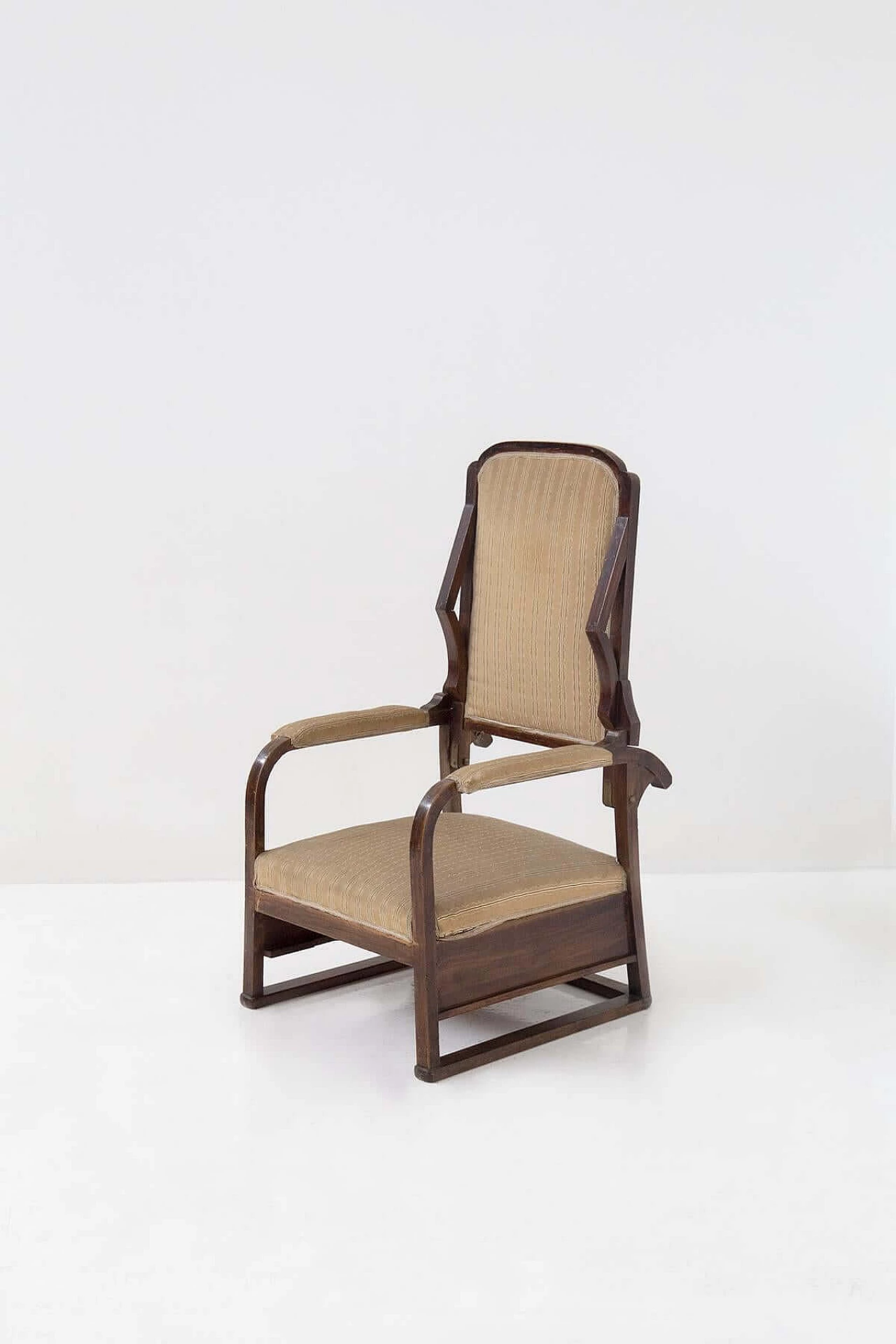 Armchair in Art Nouveau style with original fabric, 20th century 8